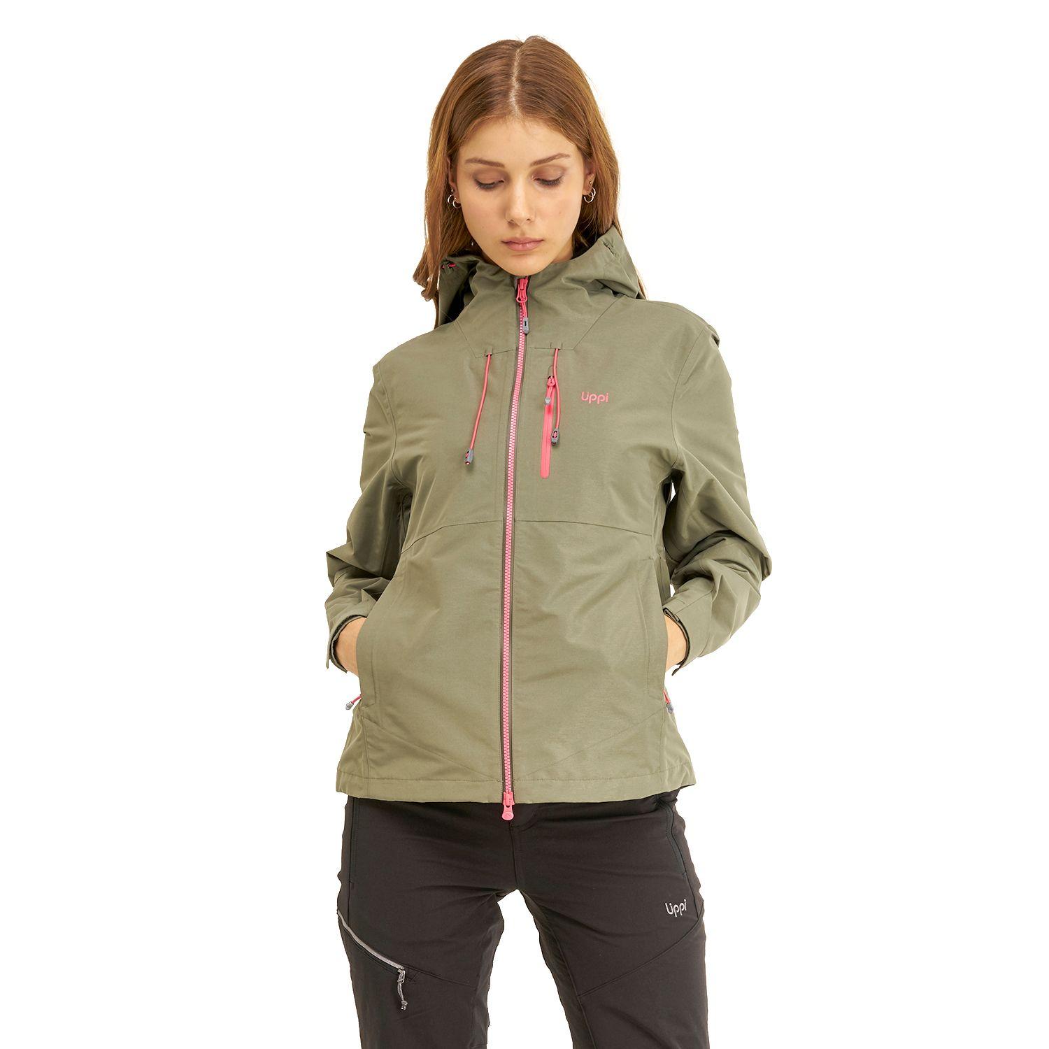 Chaqueta Mujer Summit B-Dry Hoody Jacket Verde Mate Lippi-1