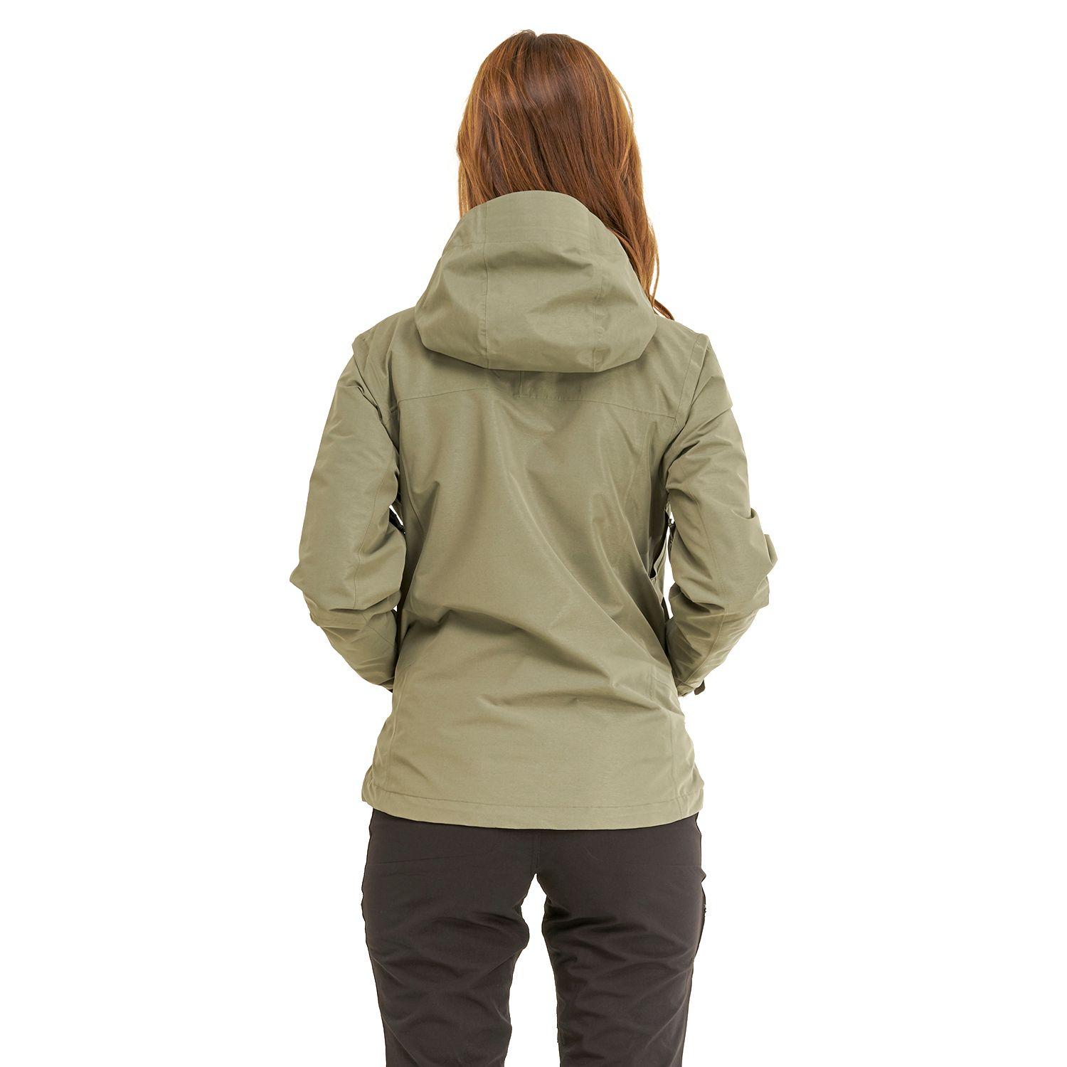 Chaqueta Mujer Summit B-Dry Hoody Jacket Verde Mate Lippi-3