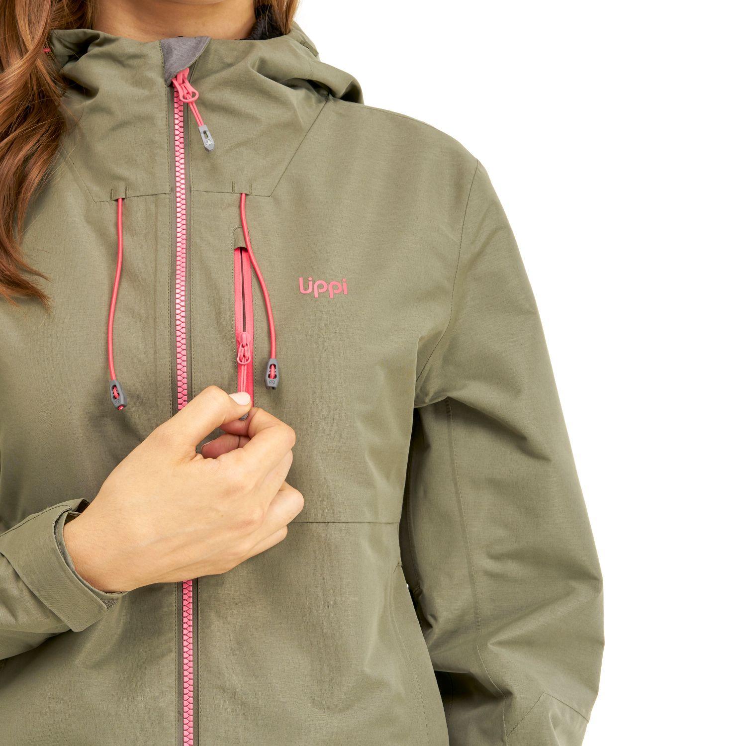Chaqueta Mujer Summit B-Dry Hoody Jacket Verde Mate Lippi-4