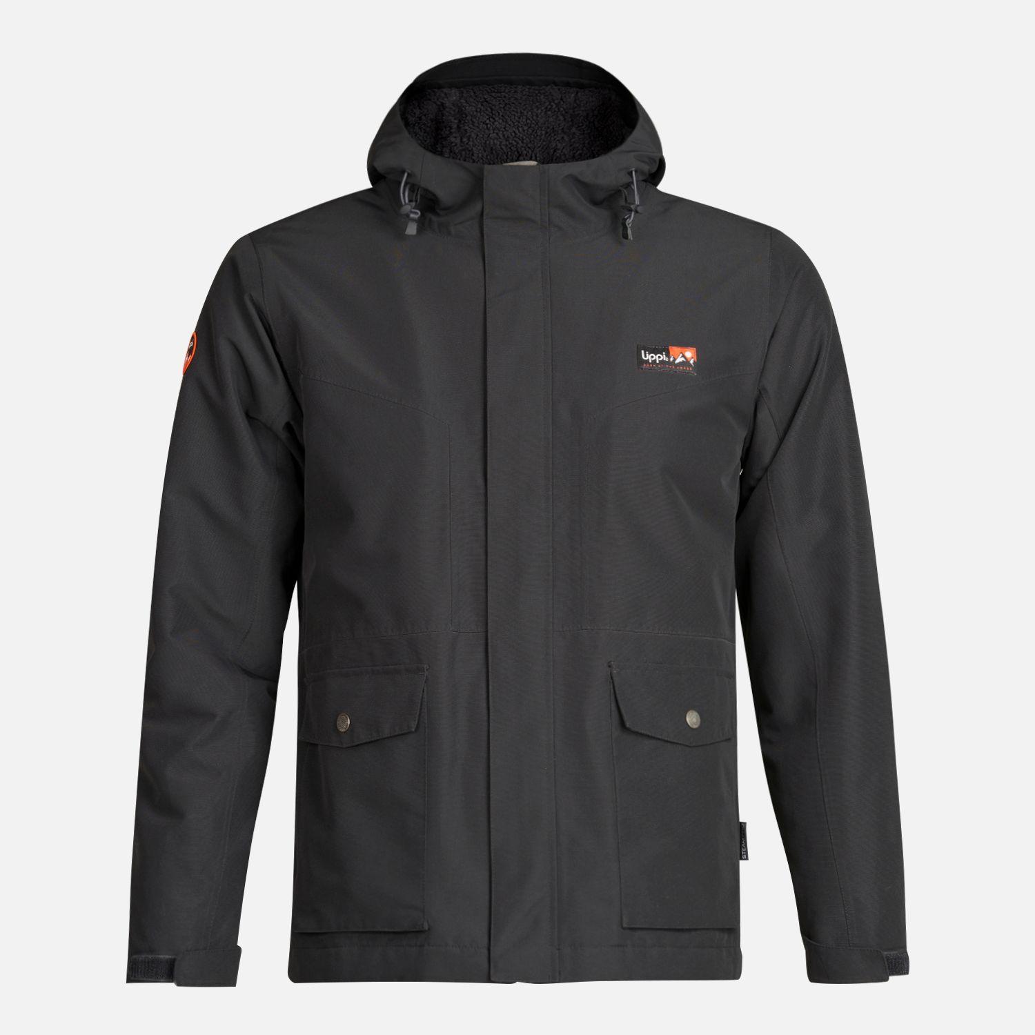 Chaqueta Teen Boy Roble B-Dry Hoody Jacket Negro Lippi V23-0