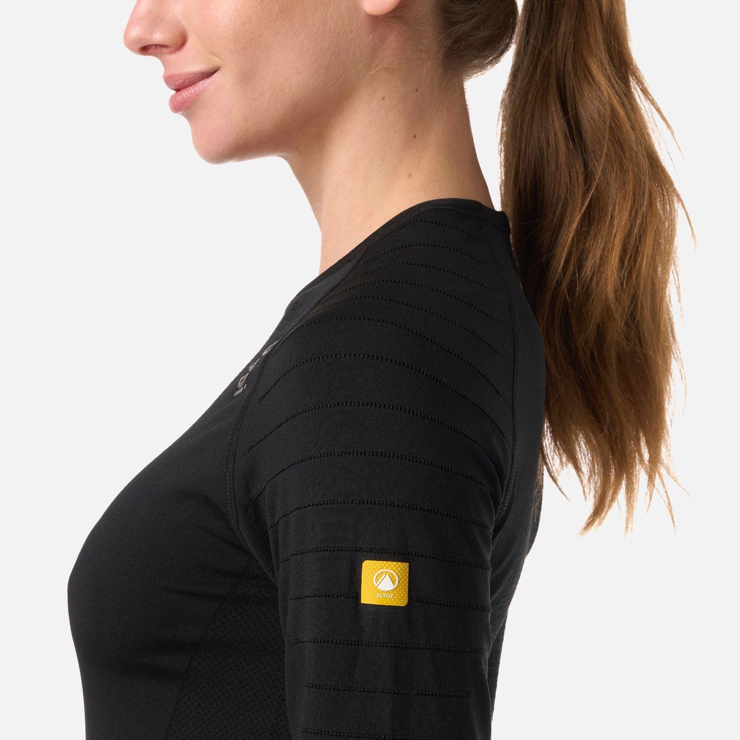 Primera Capa Mujer Skintec Active Warm Top Negro Lippi V26-4