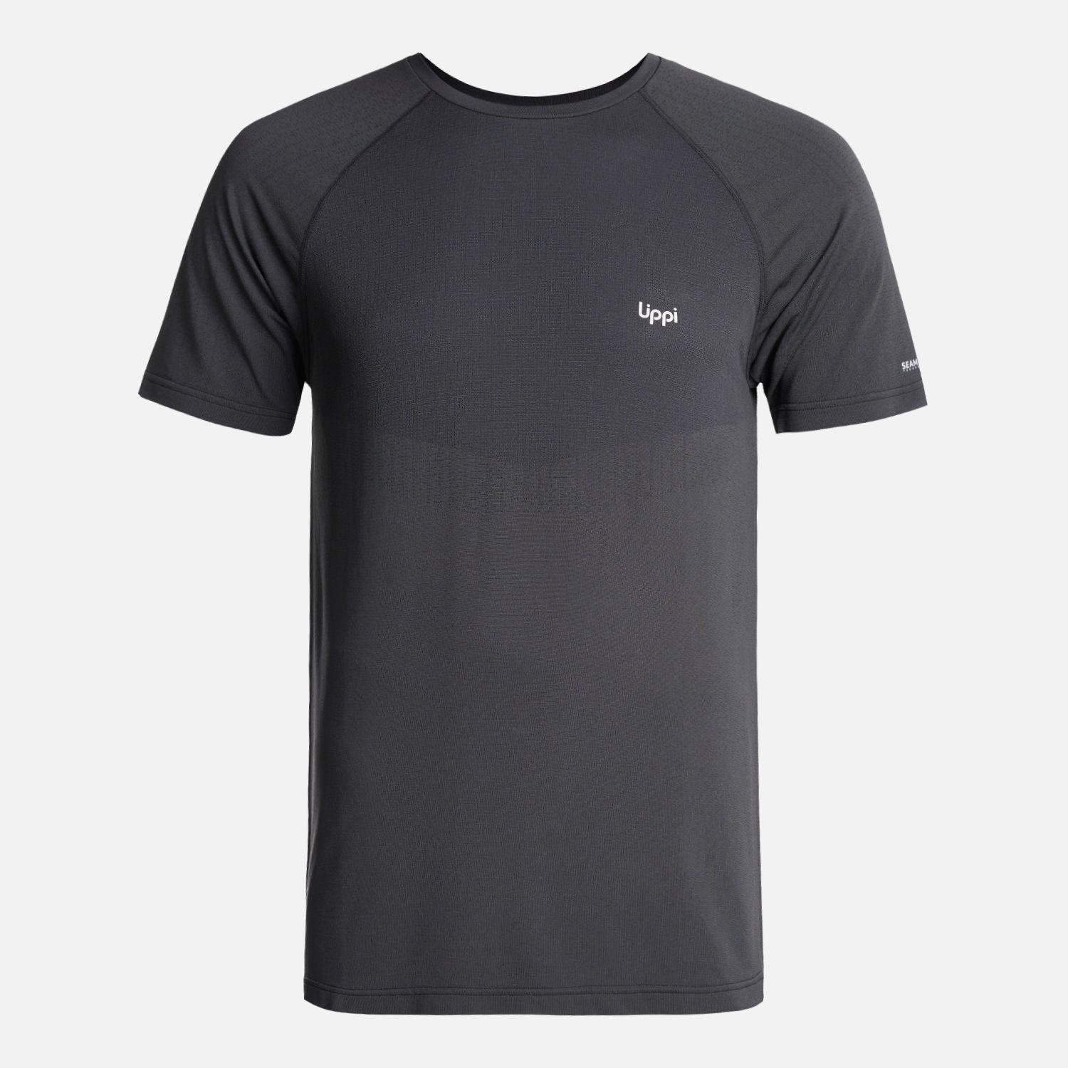 Polera Hombre Essential Sport T-Shirt Grafito Lippi-0