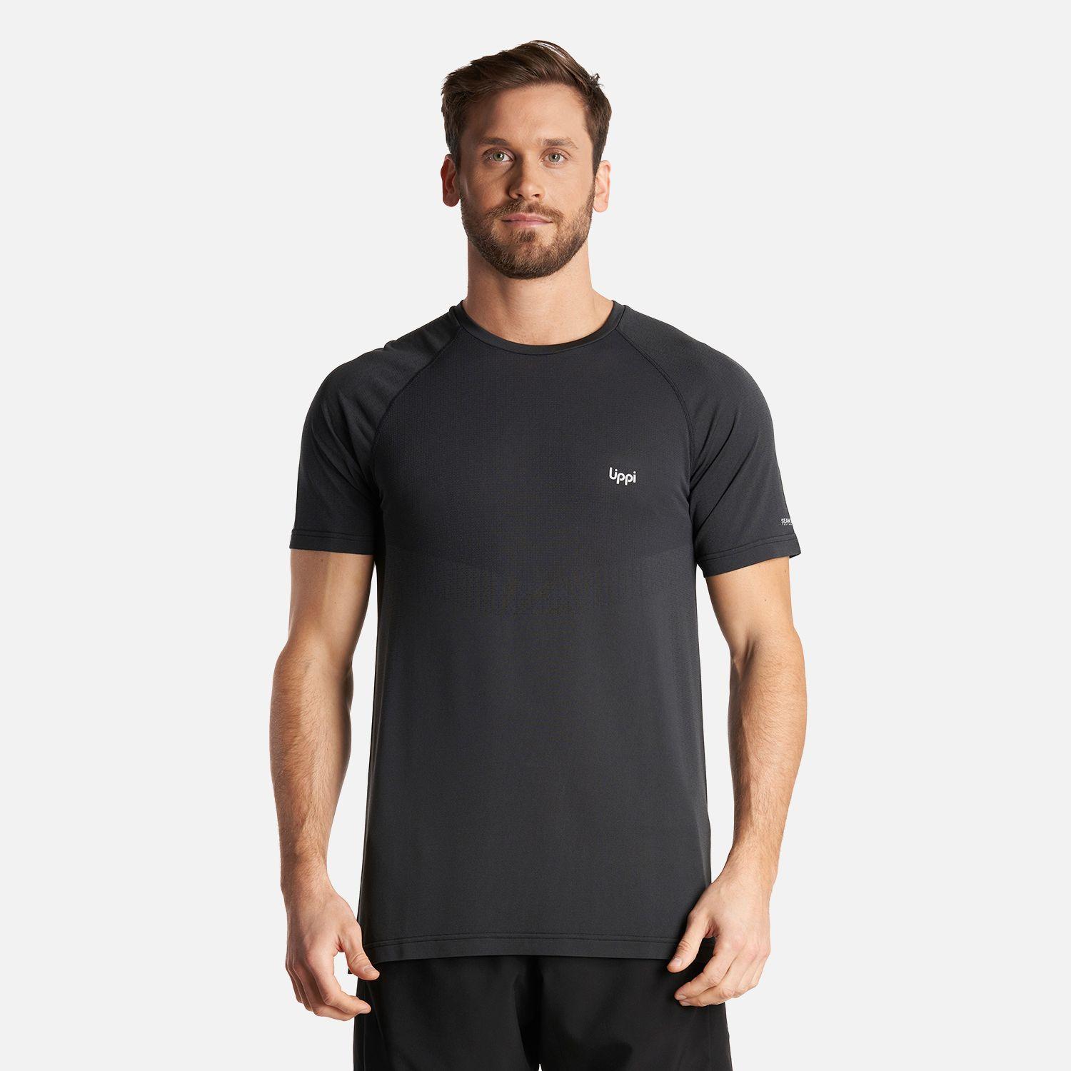 Polera Hombre Essential Sport T-Shirt Grafito Lippi-1
