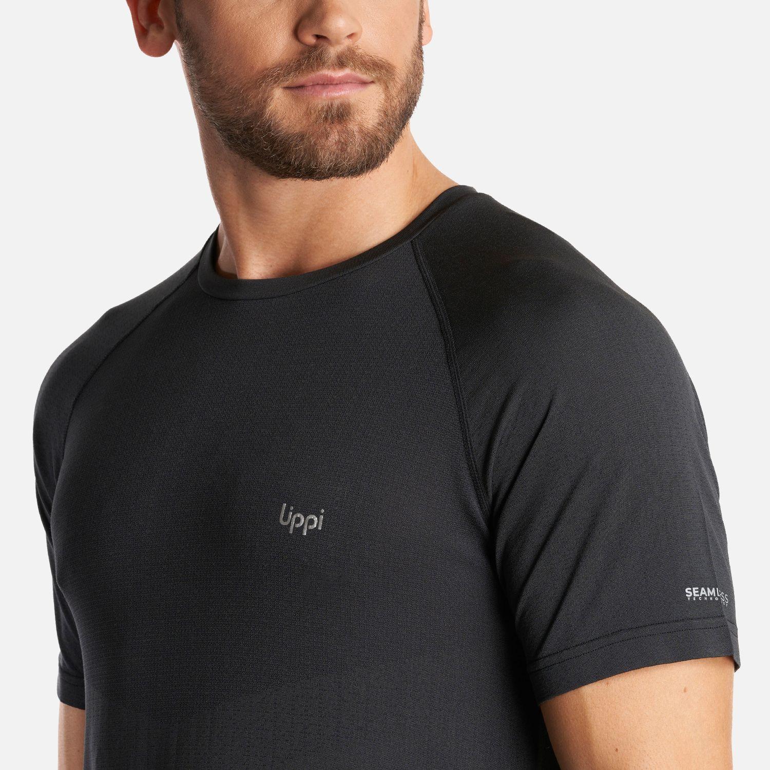 Polera Hombre Essential Sport T-Shirt Grafito Lippi-4