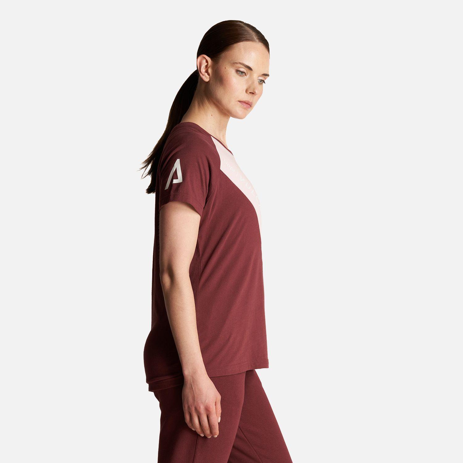 Polera Mujer Vulcano Cotton SS T-Shirt Vino Lippi-2