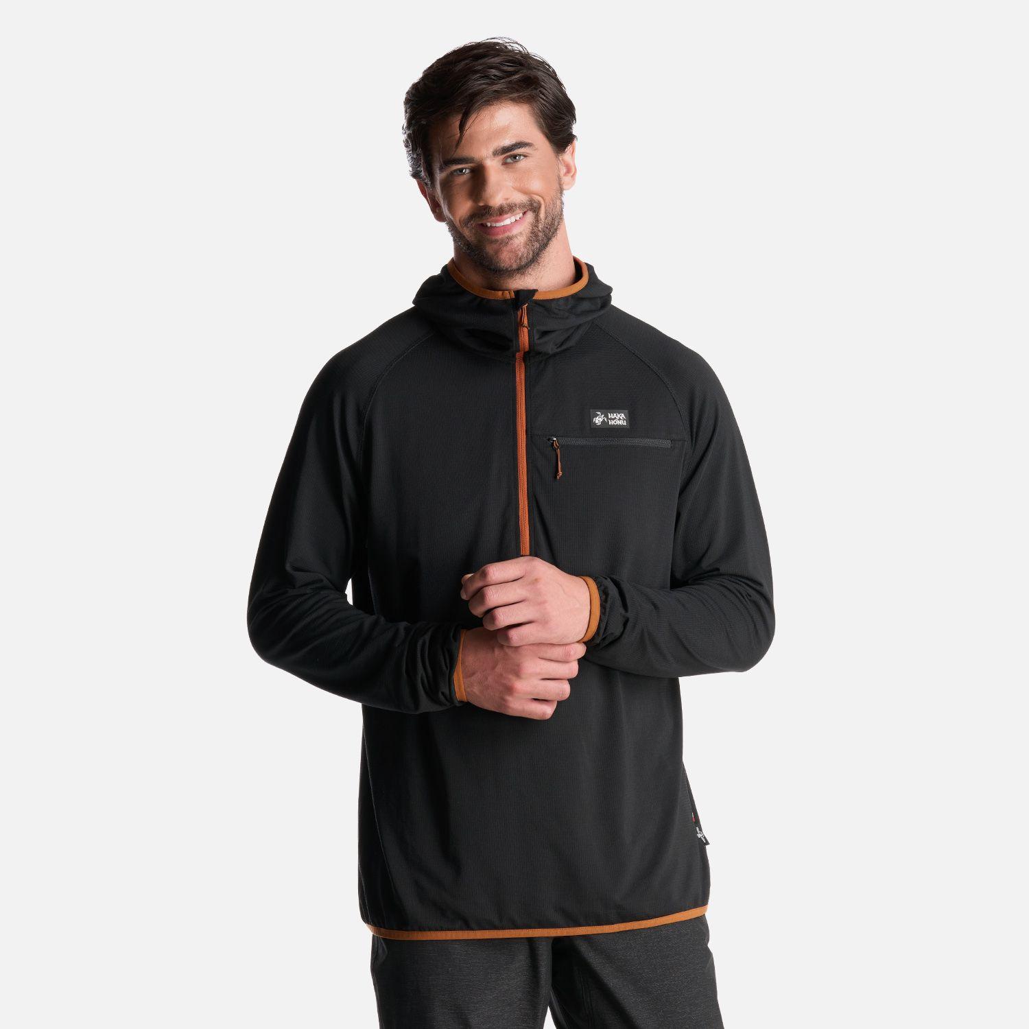 Poleron Hombre Taina Pro Negro Haka Honu I24-1