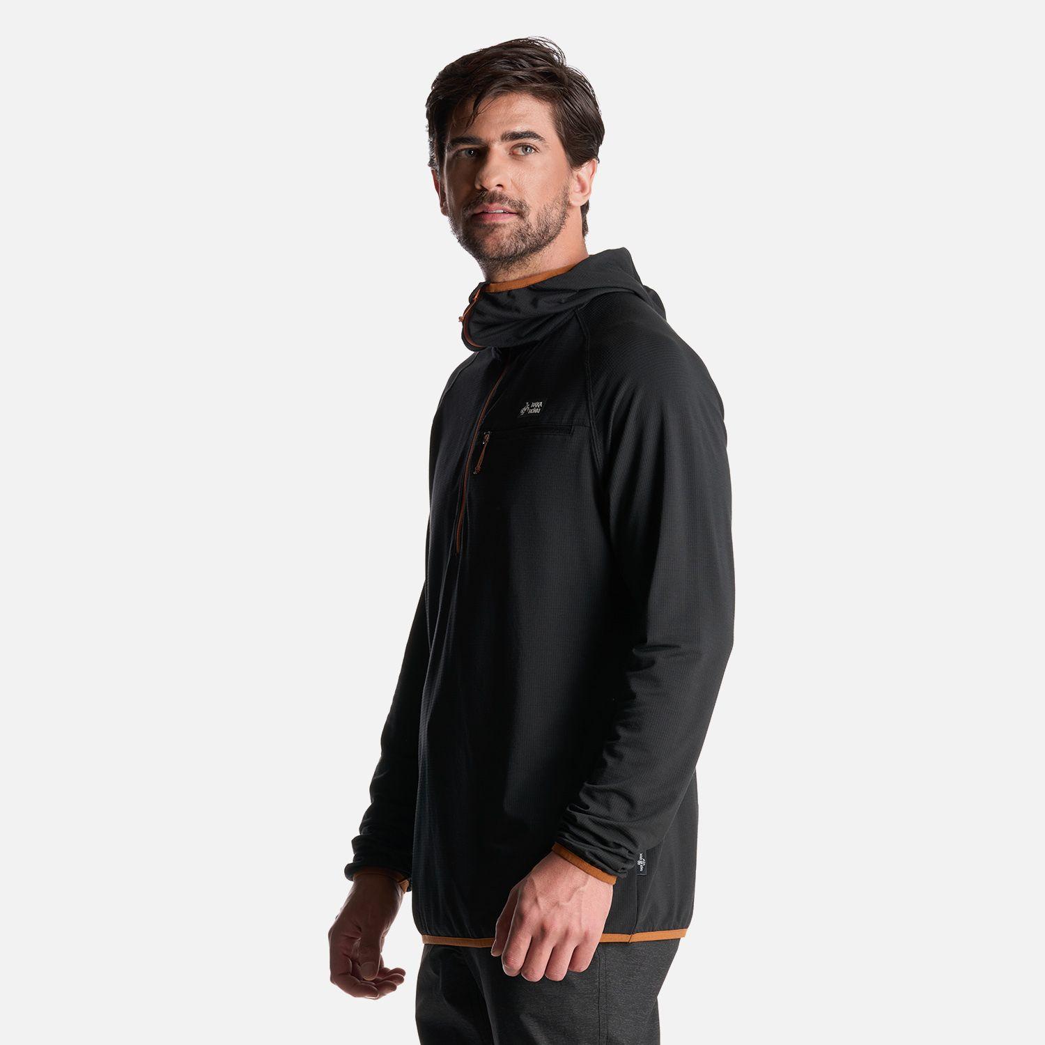 Poleron Hombre Taina Pro Negro Haka Honu I24-2