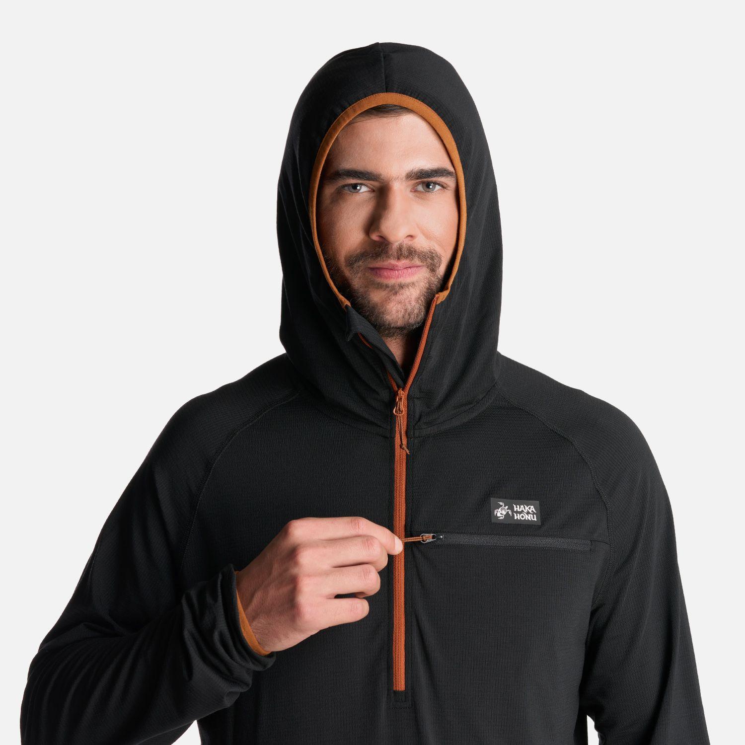 Poleron Hombre Taina Pro Negro Haka Honu I24-5