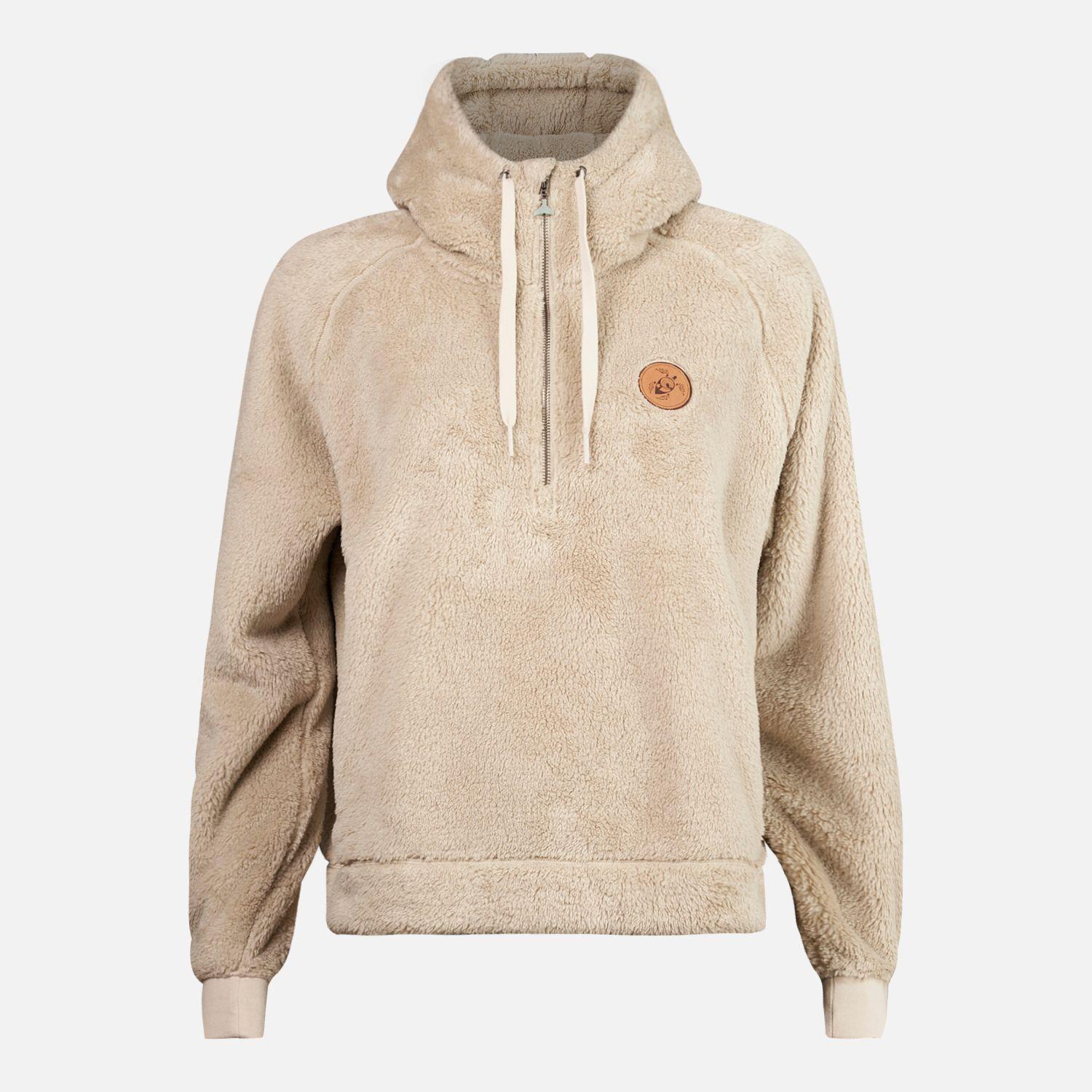 Poleron Mujer Cangur-oso Beige Haka Honu I23-6