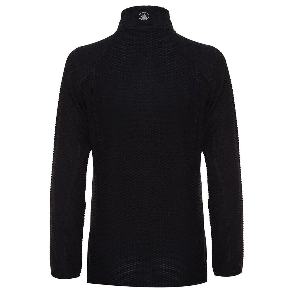 Poleron Mujer Jacaranda Nano-F 14 Zip Negro Lippi 18-1