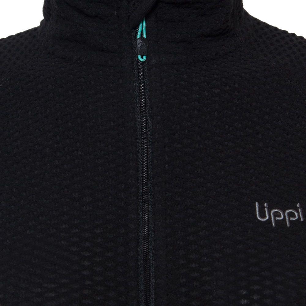 Poleron Mujer Jacaranda Nano-F 14 Zip Negro Lippi 18-2