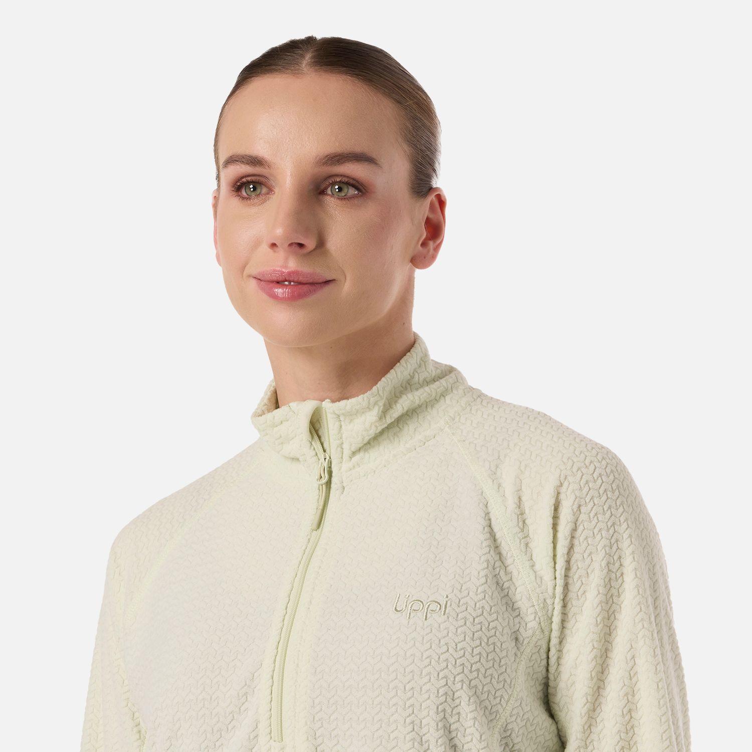 Polerón Mujer Jacaranda Nano-F 1/4 Zip Verde Claro Lippi V26-3