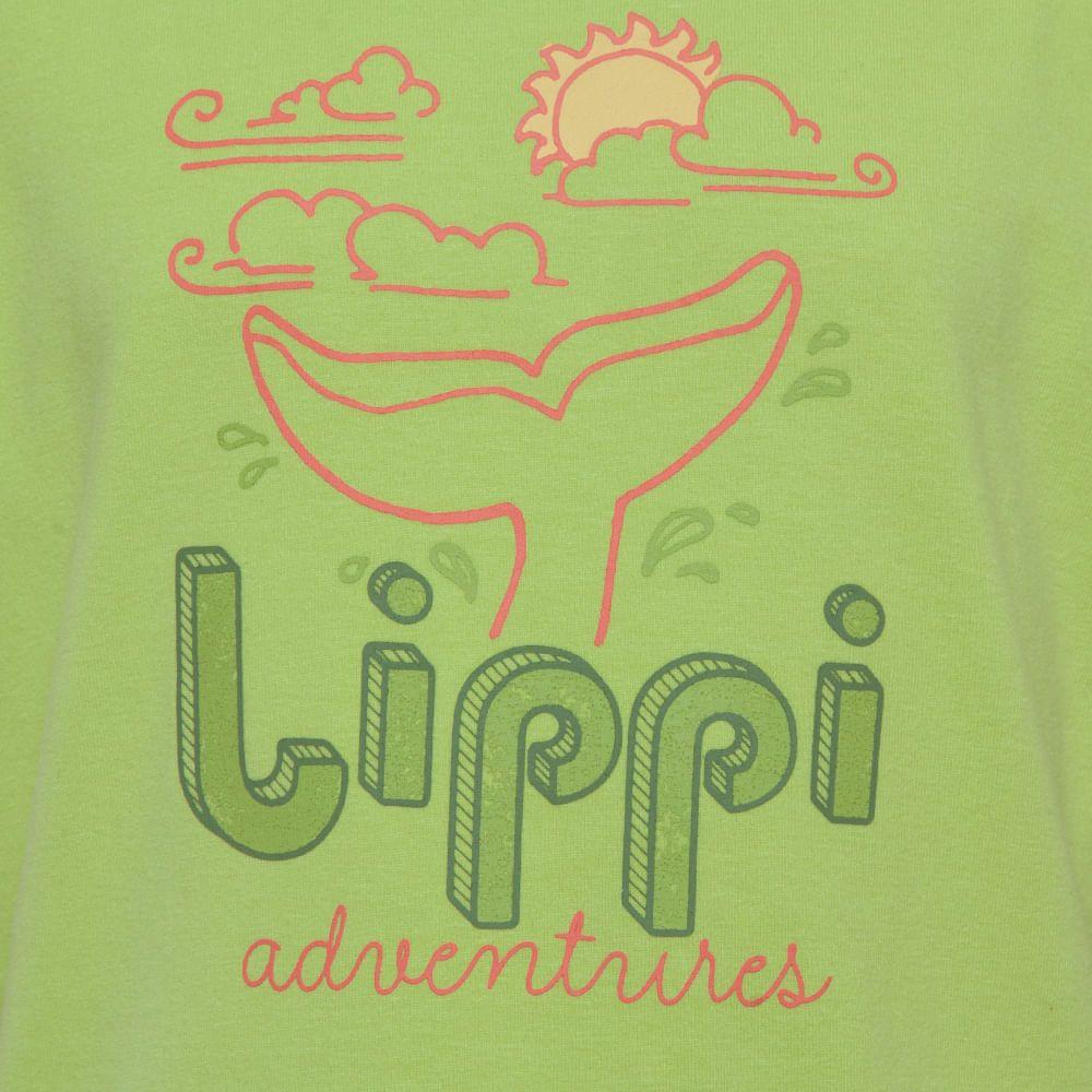 Polera Niña Splash T-Shirt Verde Lima Lippi-3