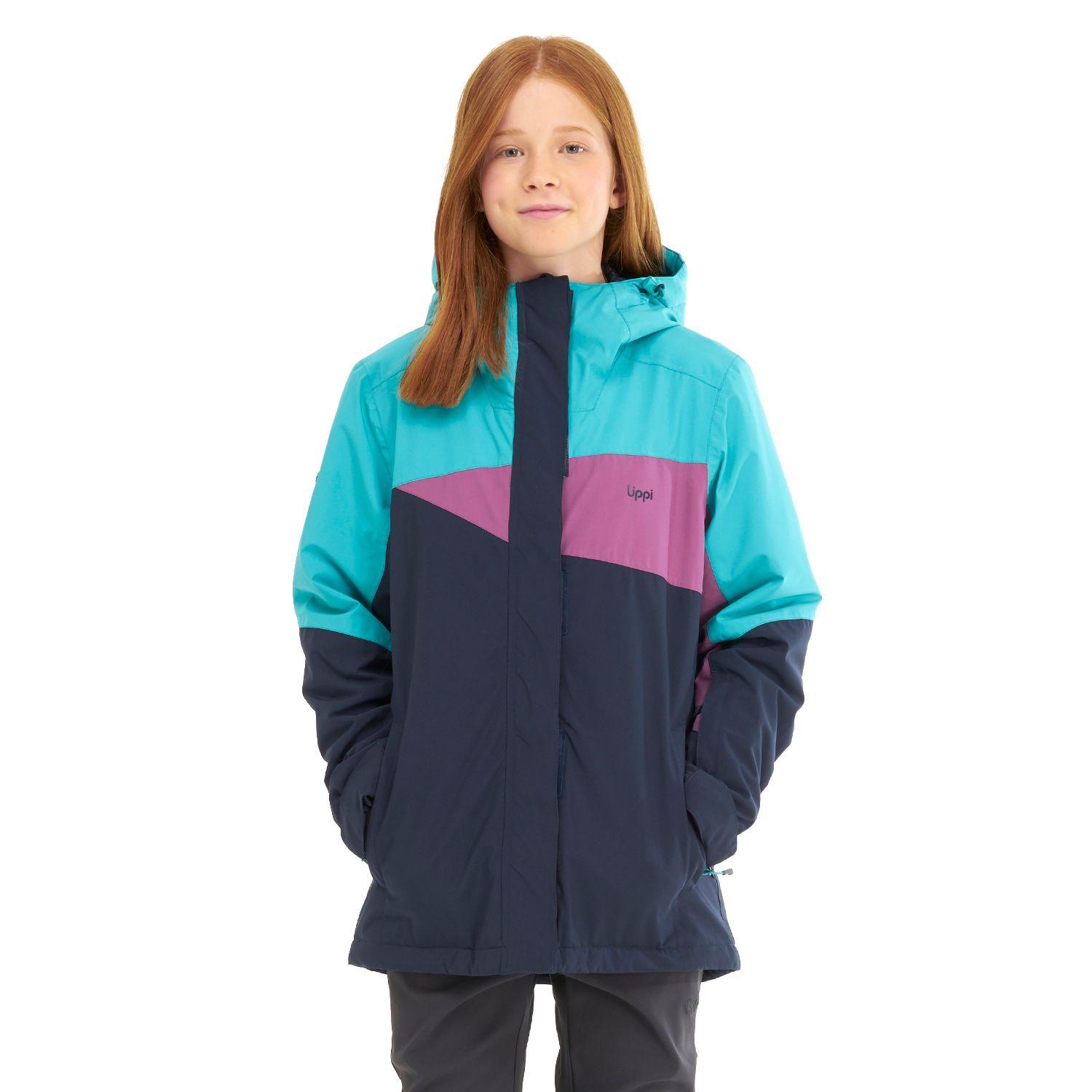 Chaqueta Teen Girl Shelter B-Dry Hoody Jacket Azul Marino / Turquesa Lippi I22-1