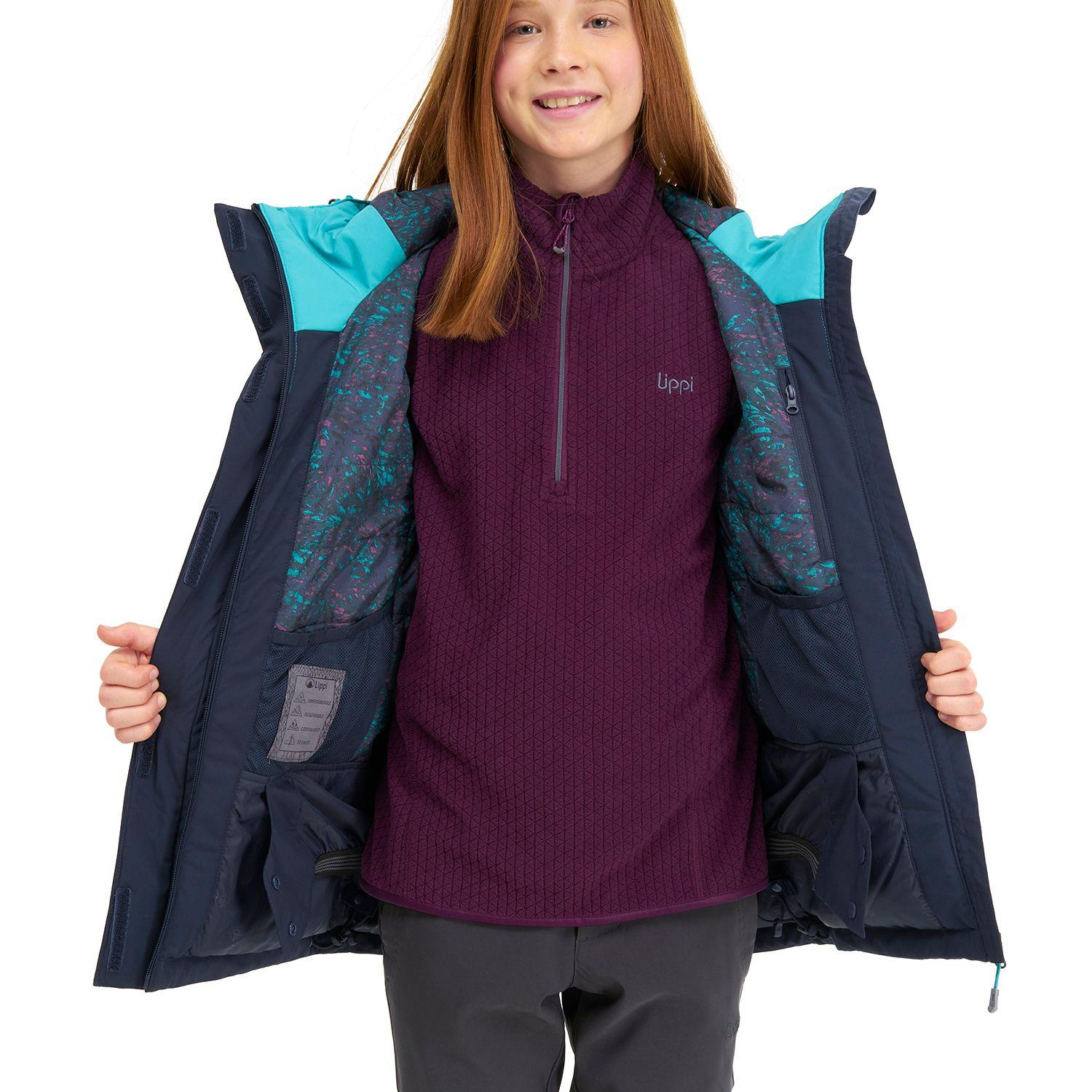 Chaqueta Teen Girl Shelter B-Dry Hoody Jacket Azul Marino / Turquesa Lippi I22-6
