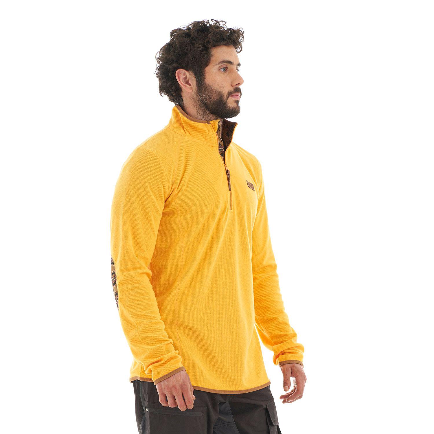 Poleron Hombre Taina Mostaza Haka Honu V22-2