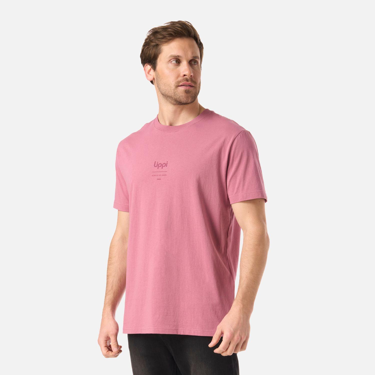 Polera Hombre Adventure Page T-Shirt Rosa Oscuro Lippi V26-2