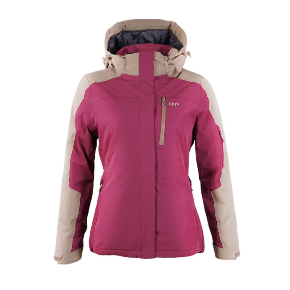 Chaqueta Mujer Andes B-Dry Hoody Jacket Uva / Taupe Lippi-0