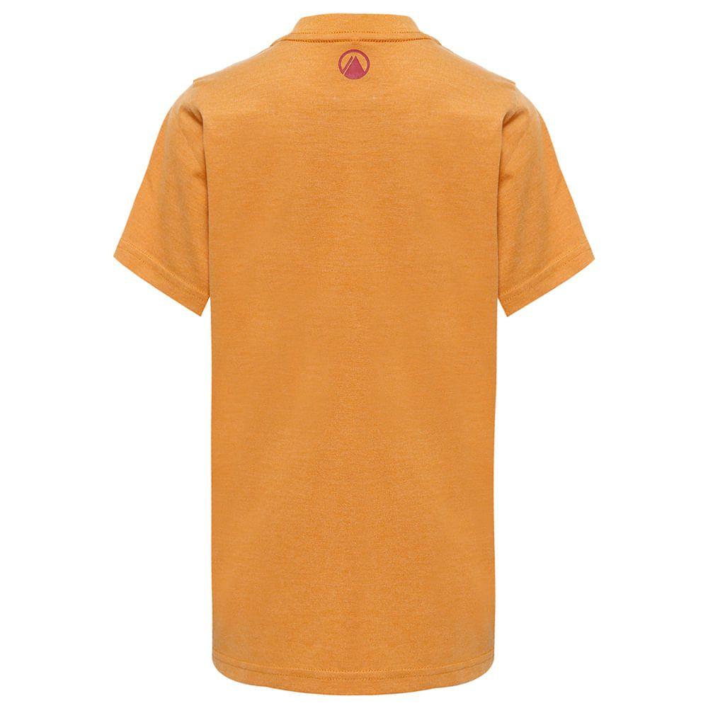 Polera Niño Shark Cotton T-Shirt Melange Naranjo Lippi-1