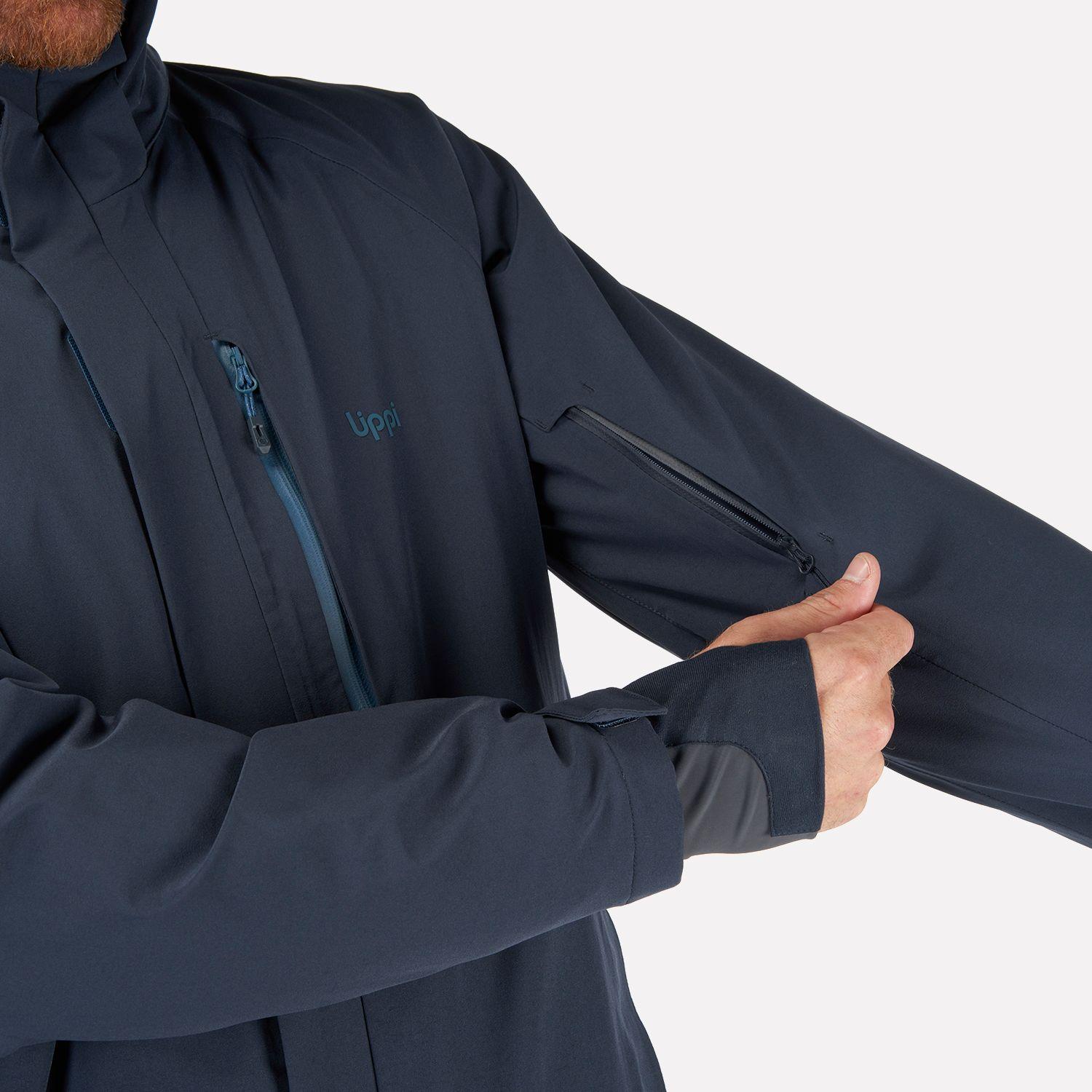 Chaqueta Hombre Andes B-Dry Hoody Jacket Azul Piedra Lippi-4