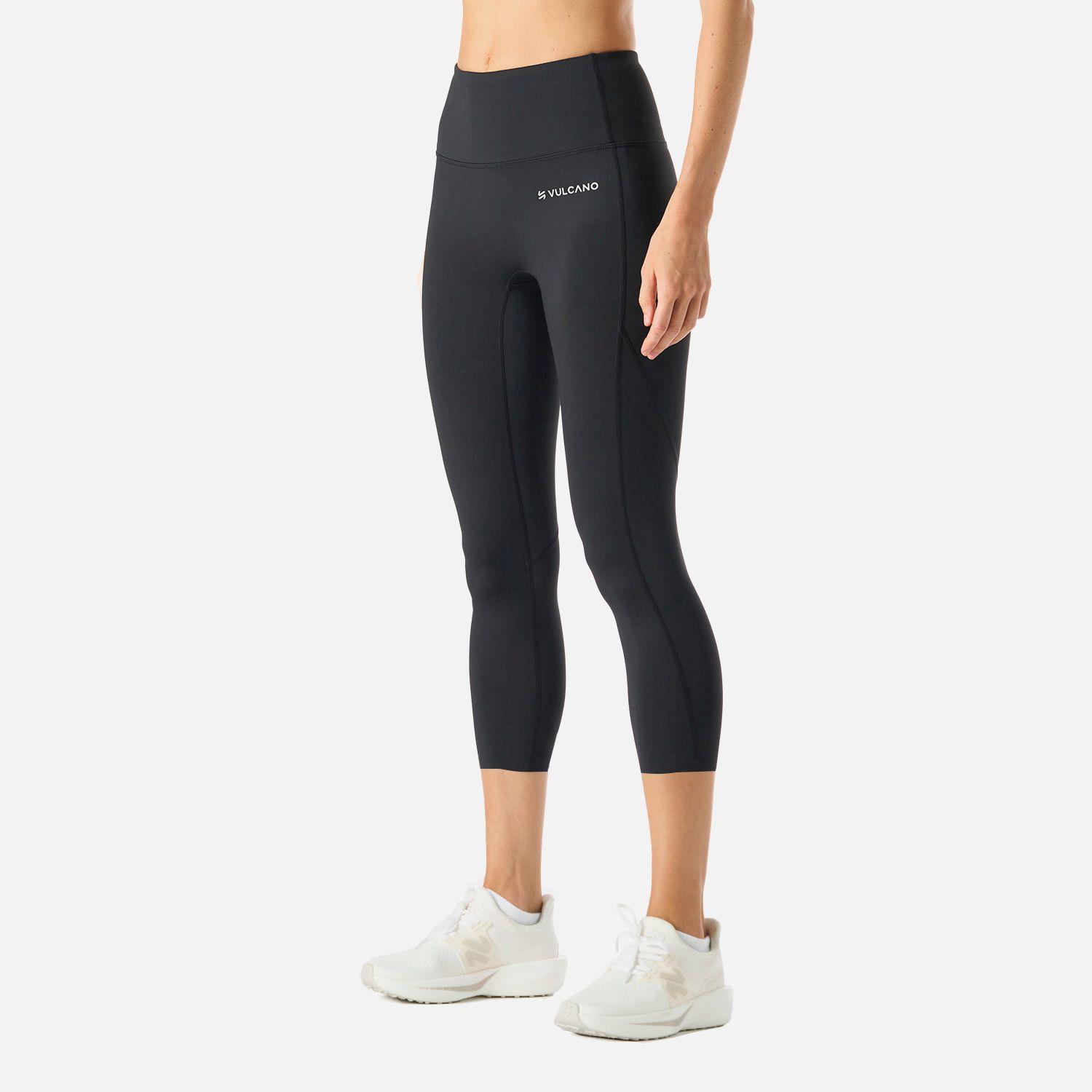 Calza Mujer Built To Move 3/4 High Rise Negro Vulcano-1