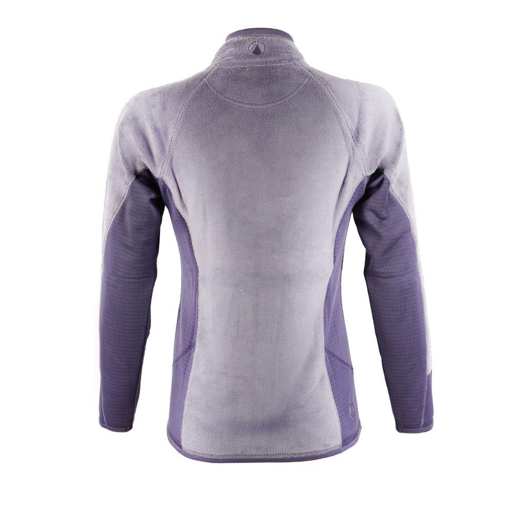Poleron Mujer Numan Shaggy-Pro Jacket Azul Piedra Lippi-1