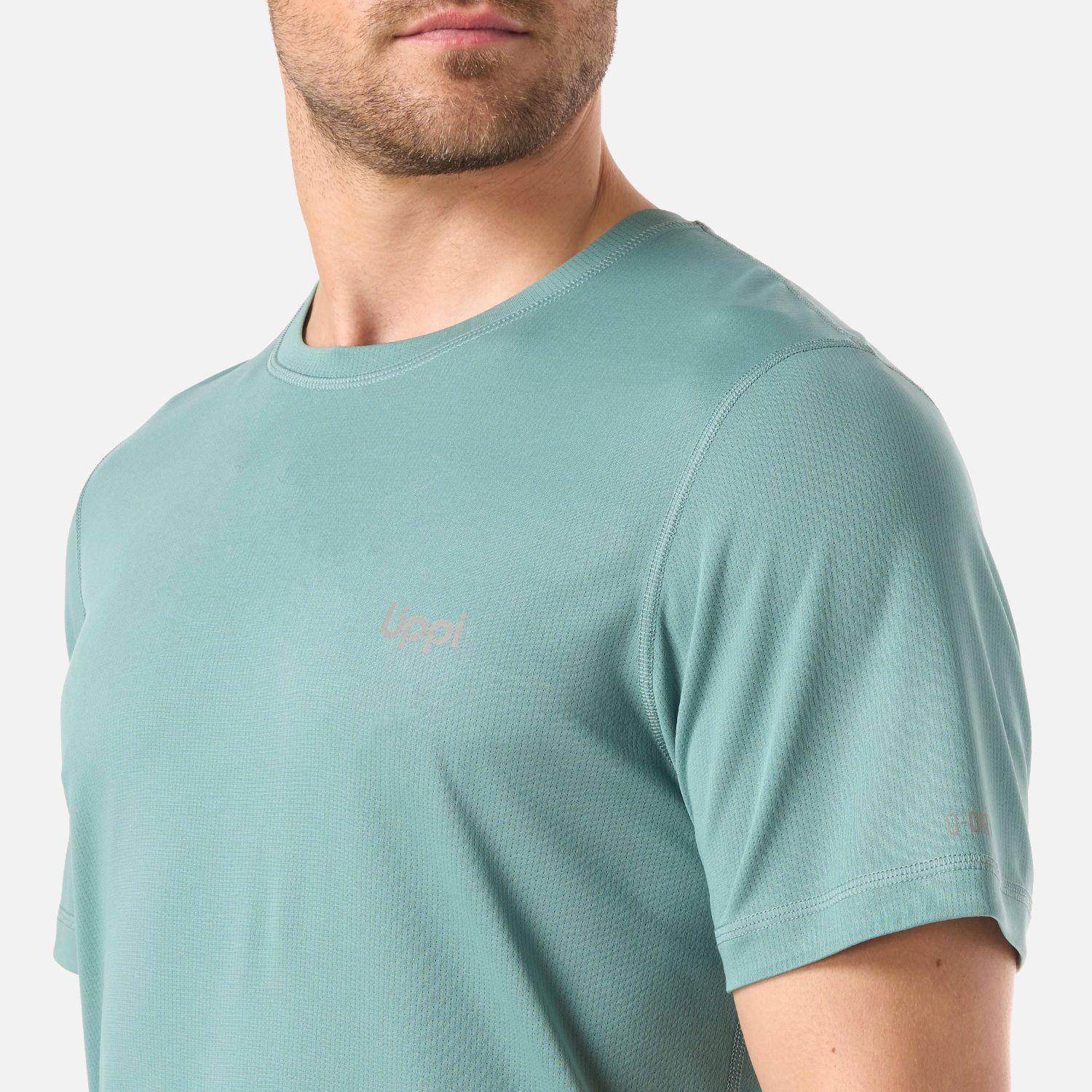 Polera Hombre Core Q-Dry T-Shirt Turquesa Lippi V26-3