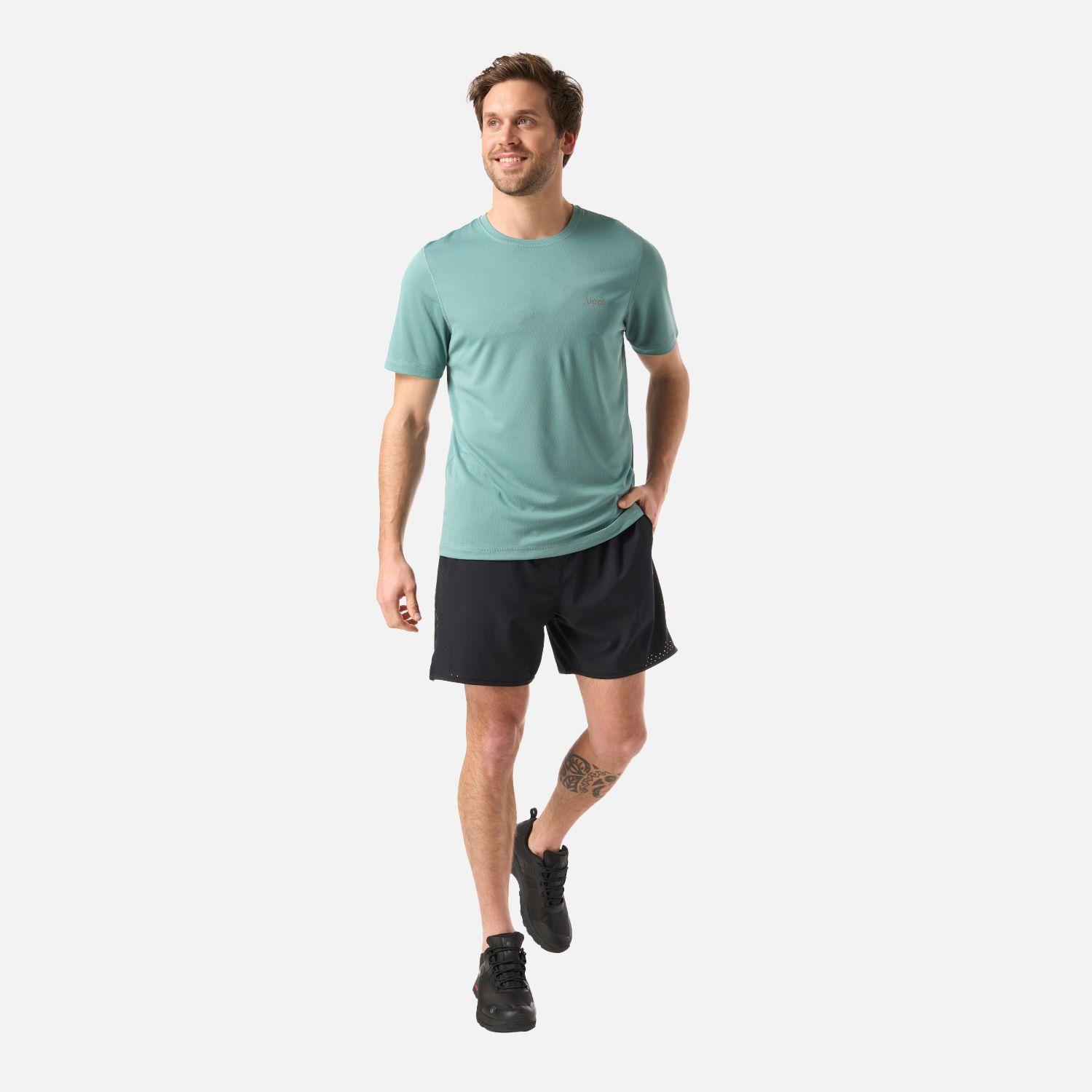 Polera Hombre Core Q-Dry T-Shirt Turquesa Lippi V26-4