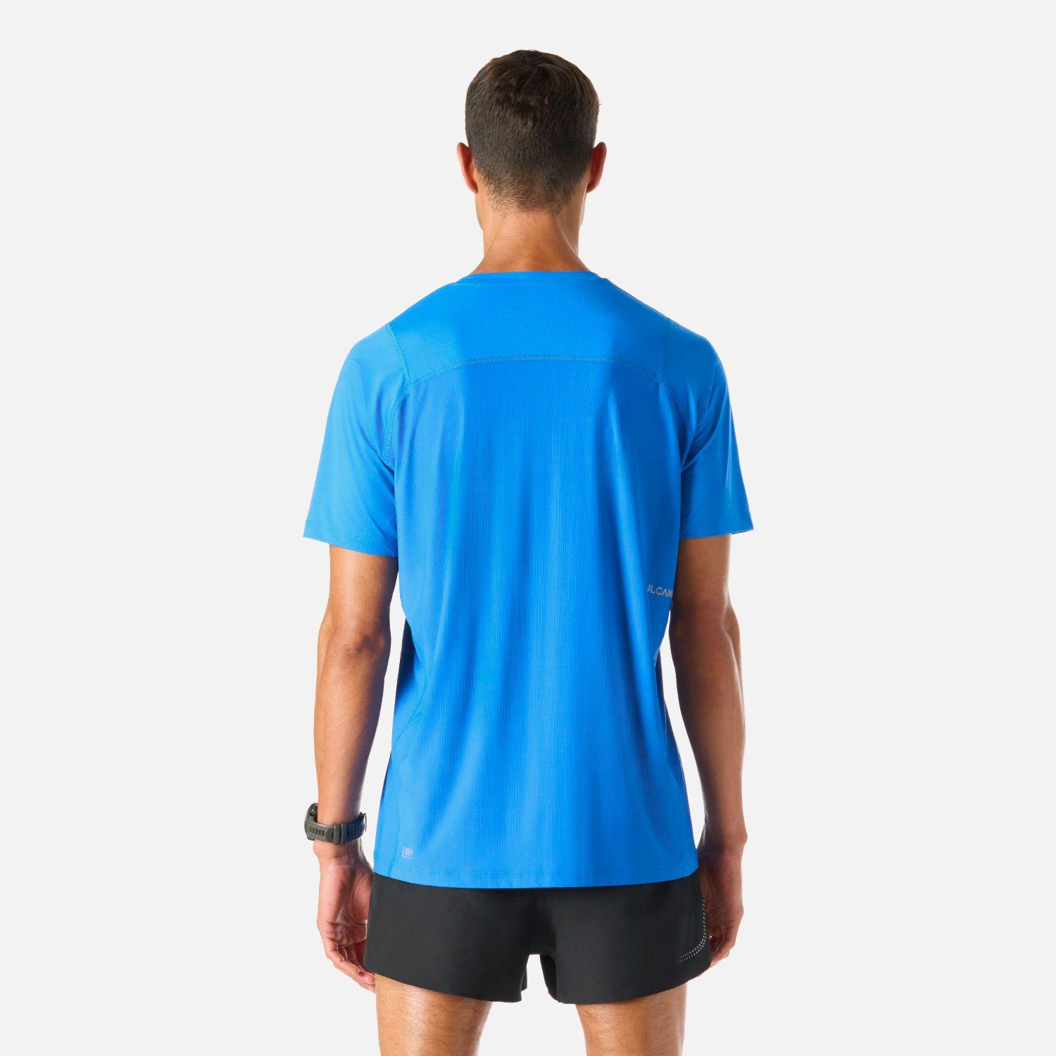 Polera Hombre Built To Move T-Shirt Azul Vulcano-3