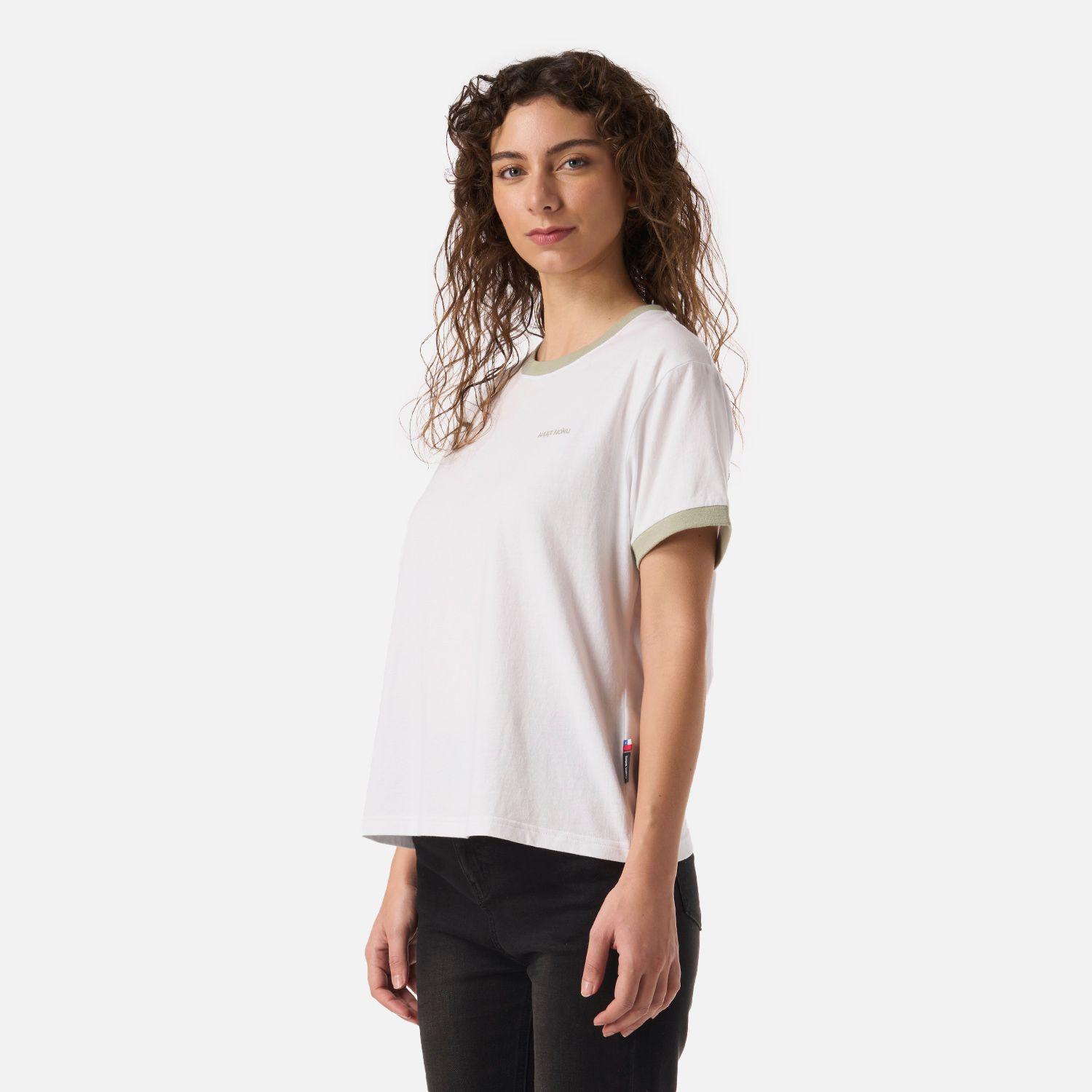 Polera Mujer Cosas Extranas Blanco Haka Honu V26-1