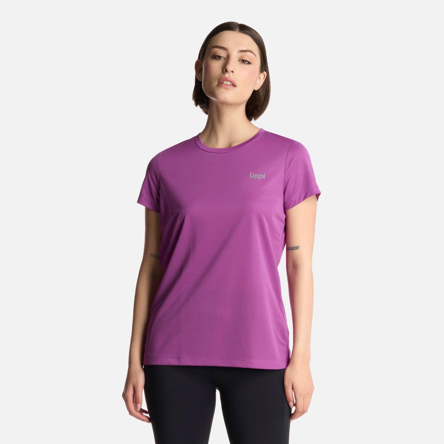 Polera Mujer Core Q-Dry T-Shirt Morado Lippi-0