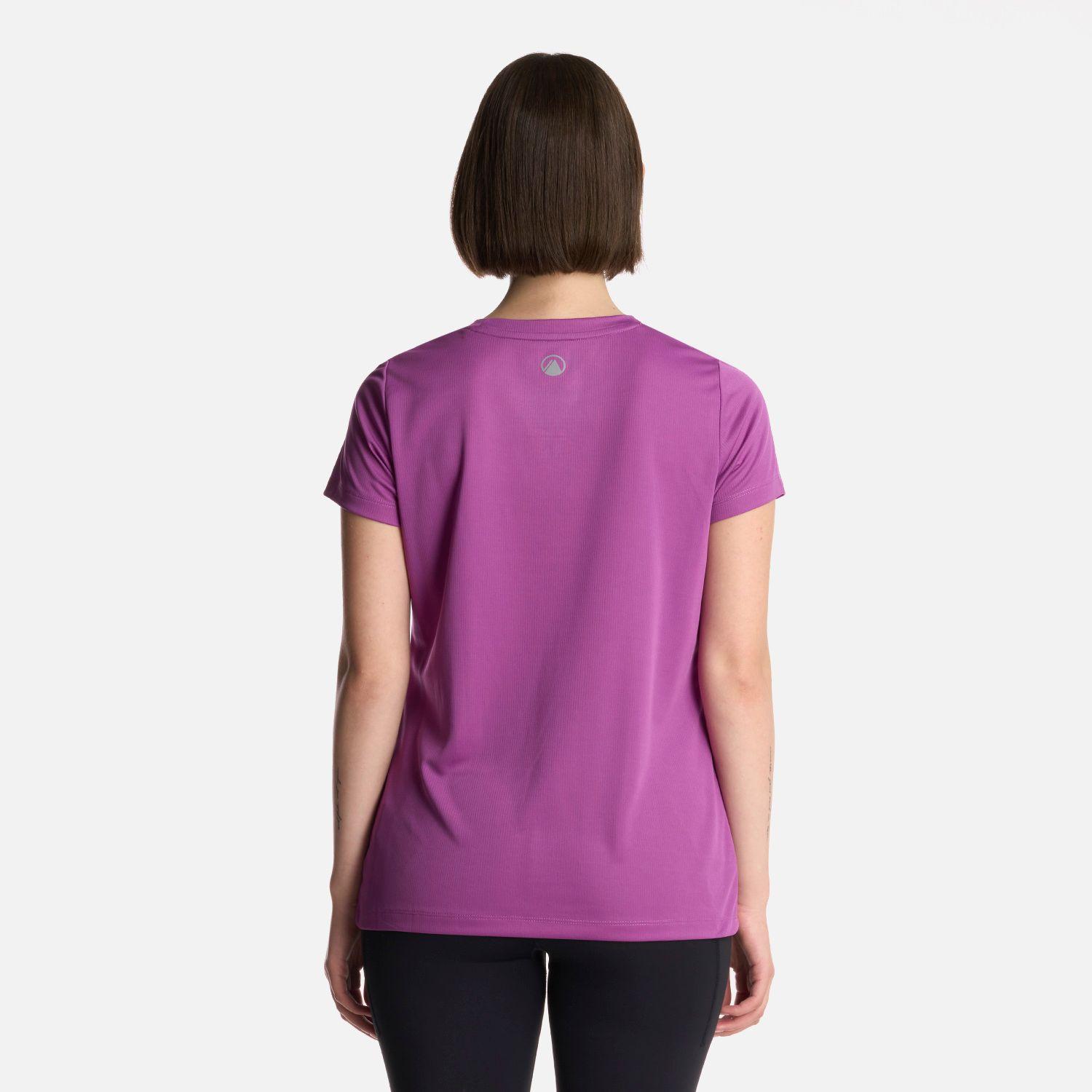 Polera Mujer Core Q-Dry T-Shirt Morado Lippi-2