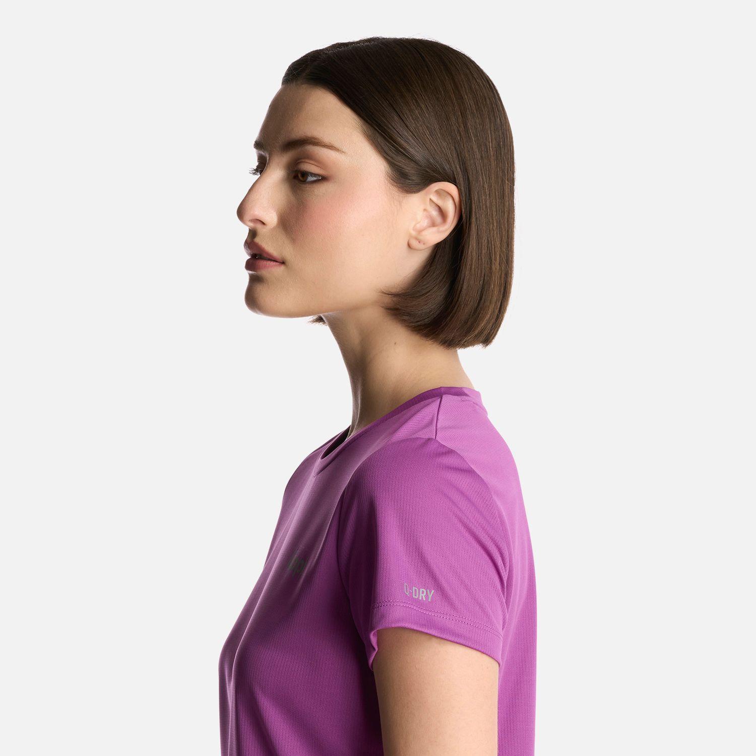 Polera Mujer Core Q-Dry T-Shirt Morado Lippi-3