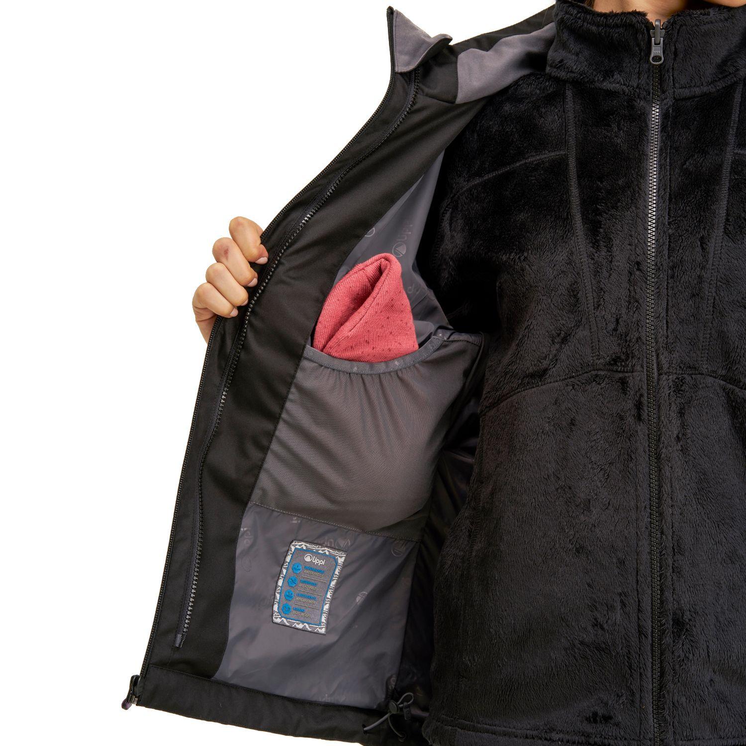 Chaqueta Mujer Tres Cruces Fusion-3 Hoody Jacket Negro Negro Lippi I20-7