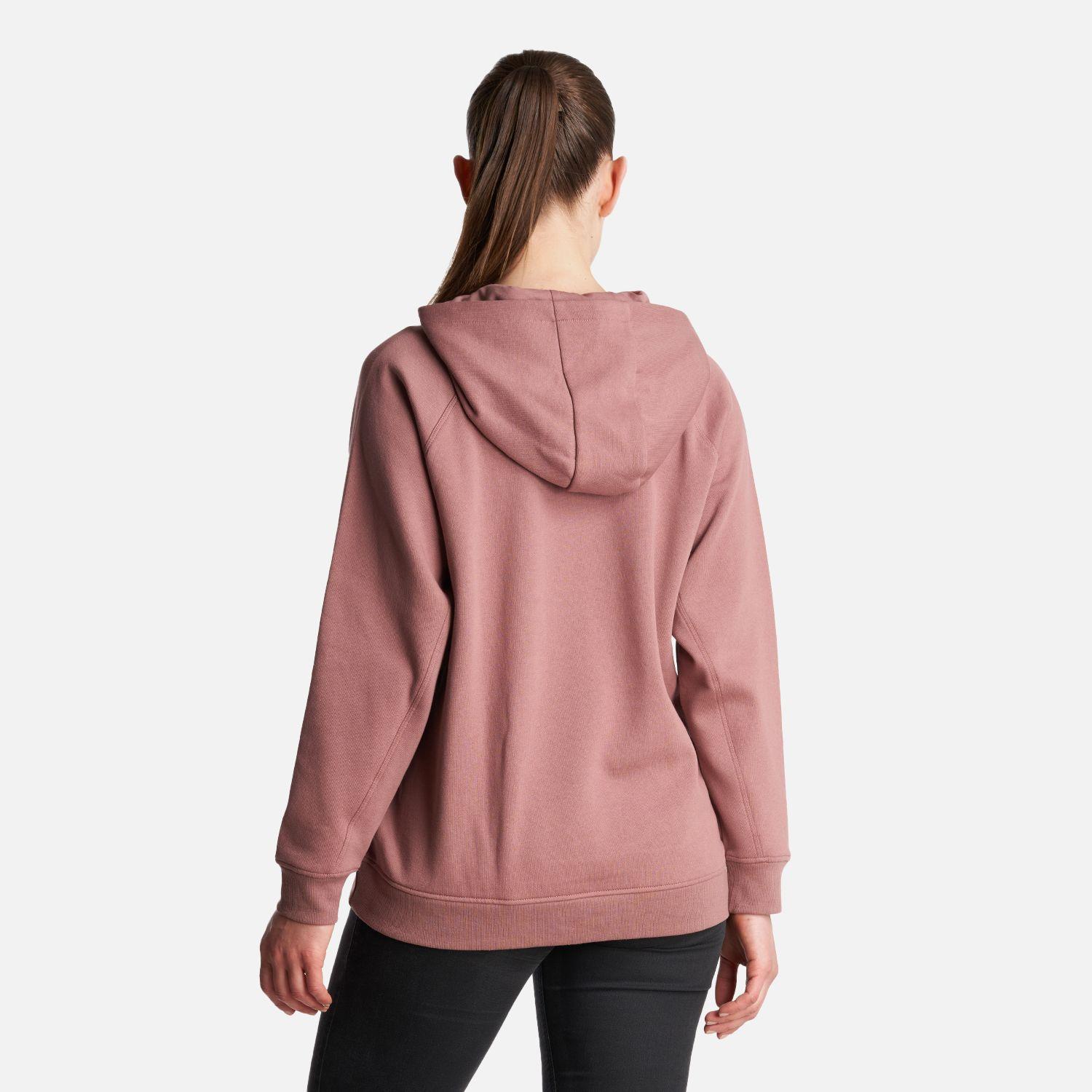 Poleron Mujer  Insigne Hoody Sweatshirt Front Print Palo Rosa Lippi-3