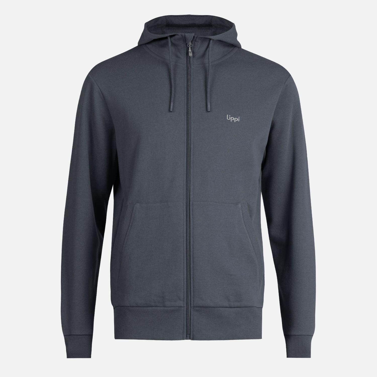 Poleron Hombre Ulmo Full Zip Hoody Sweatshirt Azul Noche Lippi-0