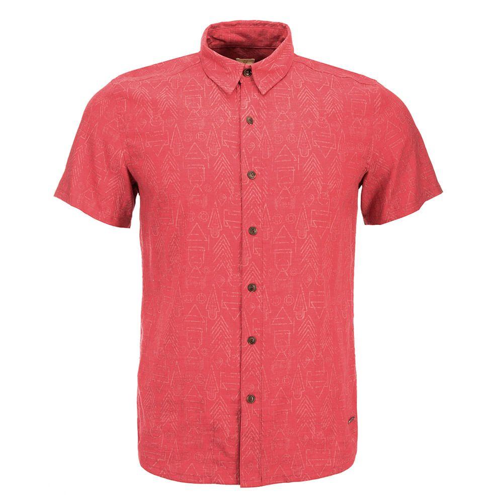 Camisa Hombre One Way Short Sleeve Shirt Coral Lippi-0