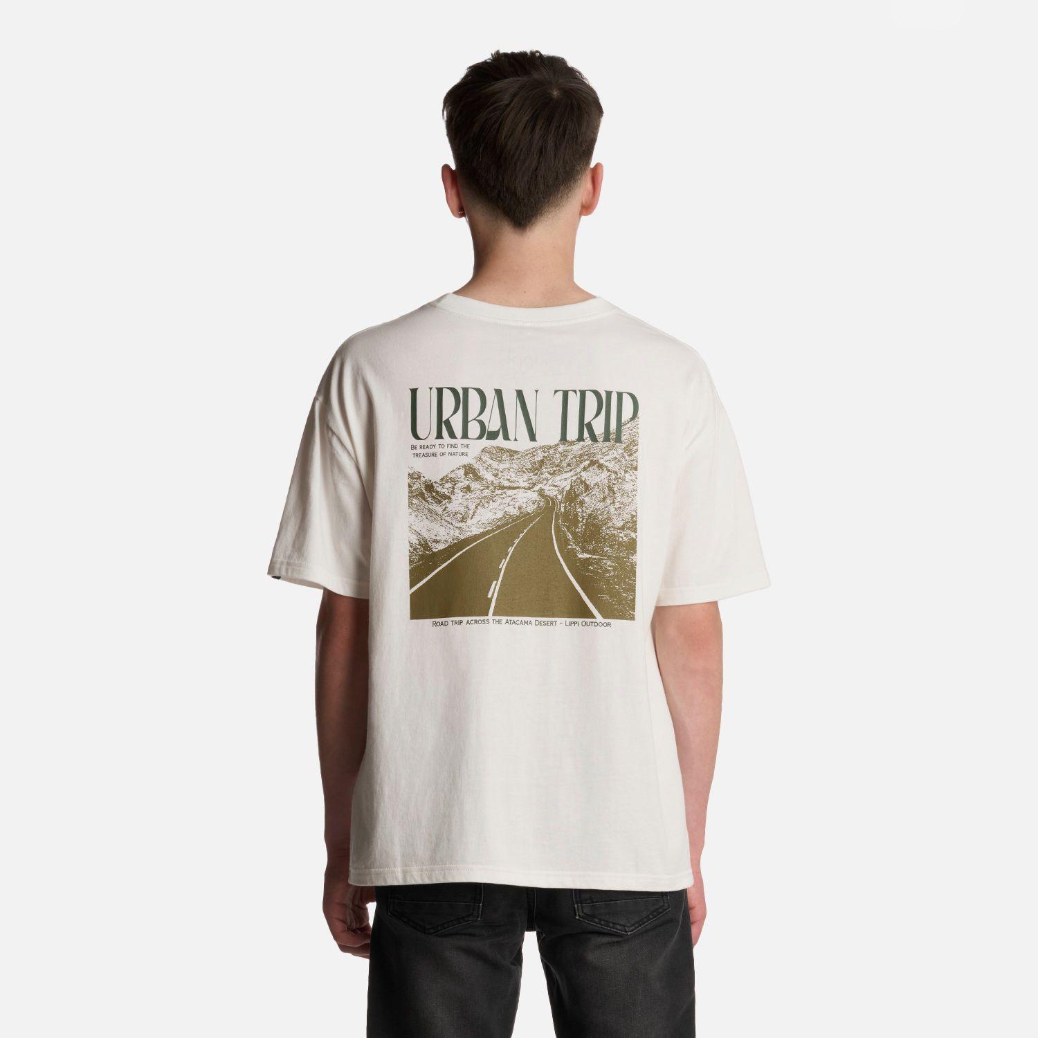 Polera Teen Boy Urban Trip Oversize T-Shirt Blanco Lippi-2