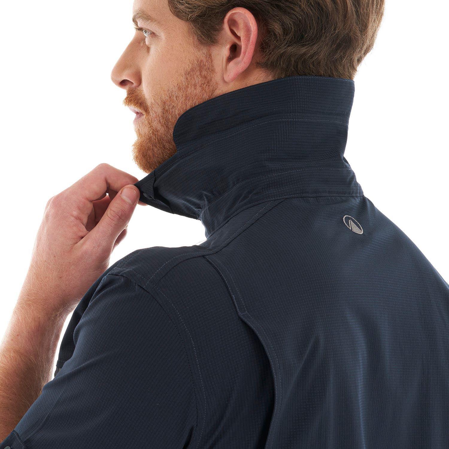 Camisa Hombre Rosselot Long Sleeve Q-Dry Shirt Melange Azul Lippi V23-8
