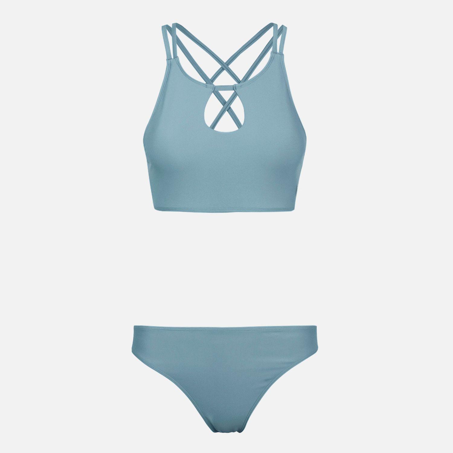 Traje de Baño Mujer Fondo de Bikini Celeste Haka Honu-0