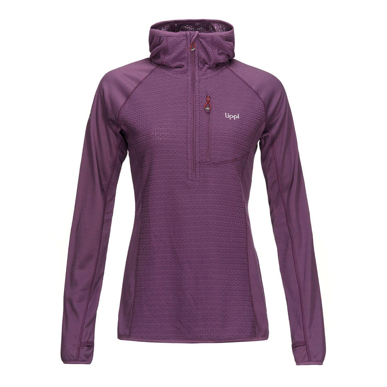 Poleron Mujer Jacaranda Mountain Nano-F 14 Zip Hoody Purpura Lippi-0