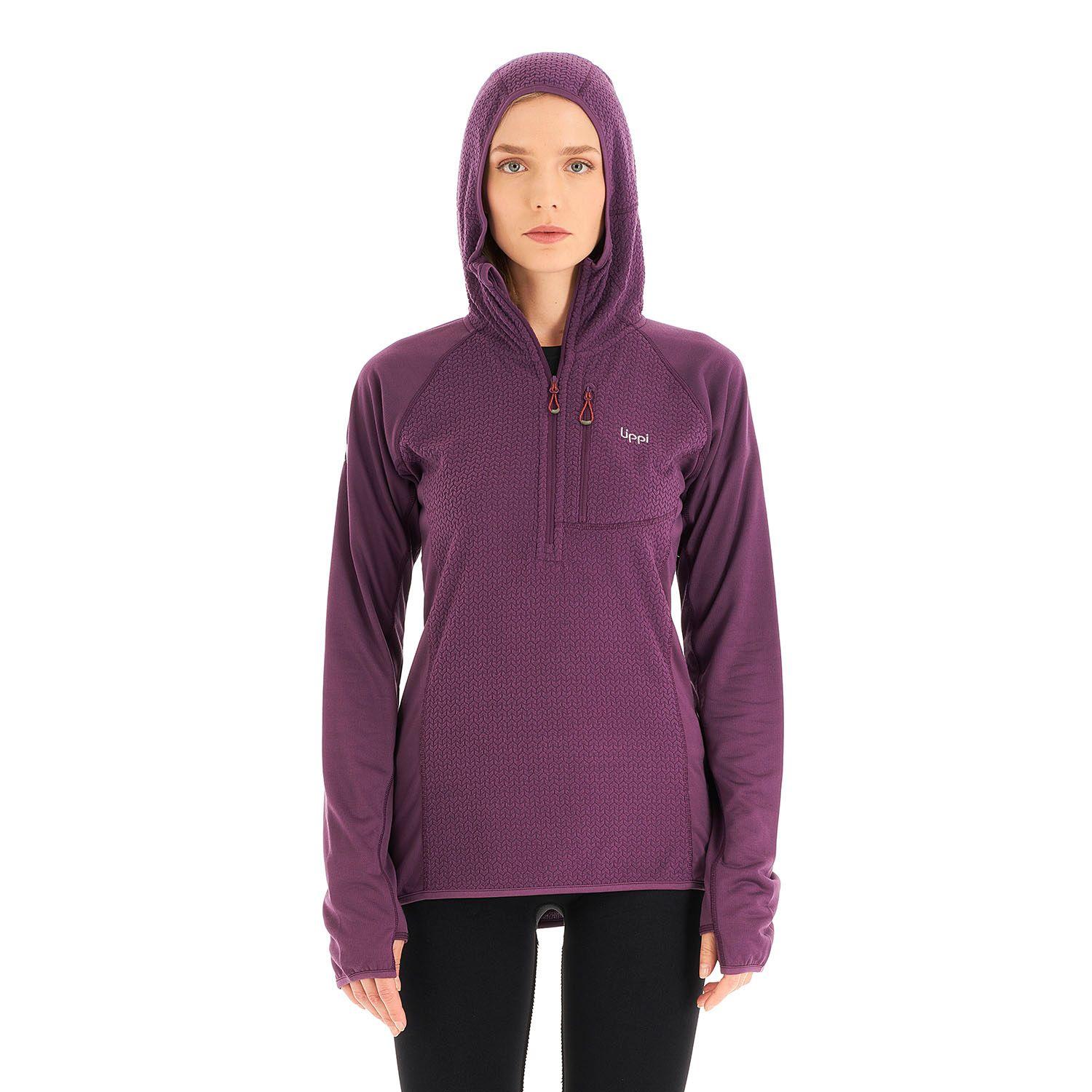 Poleron Mujer Jacaranda Mountain Nano-F 14 Zip Hoody Purpura Lippi-1