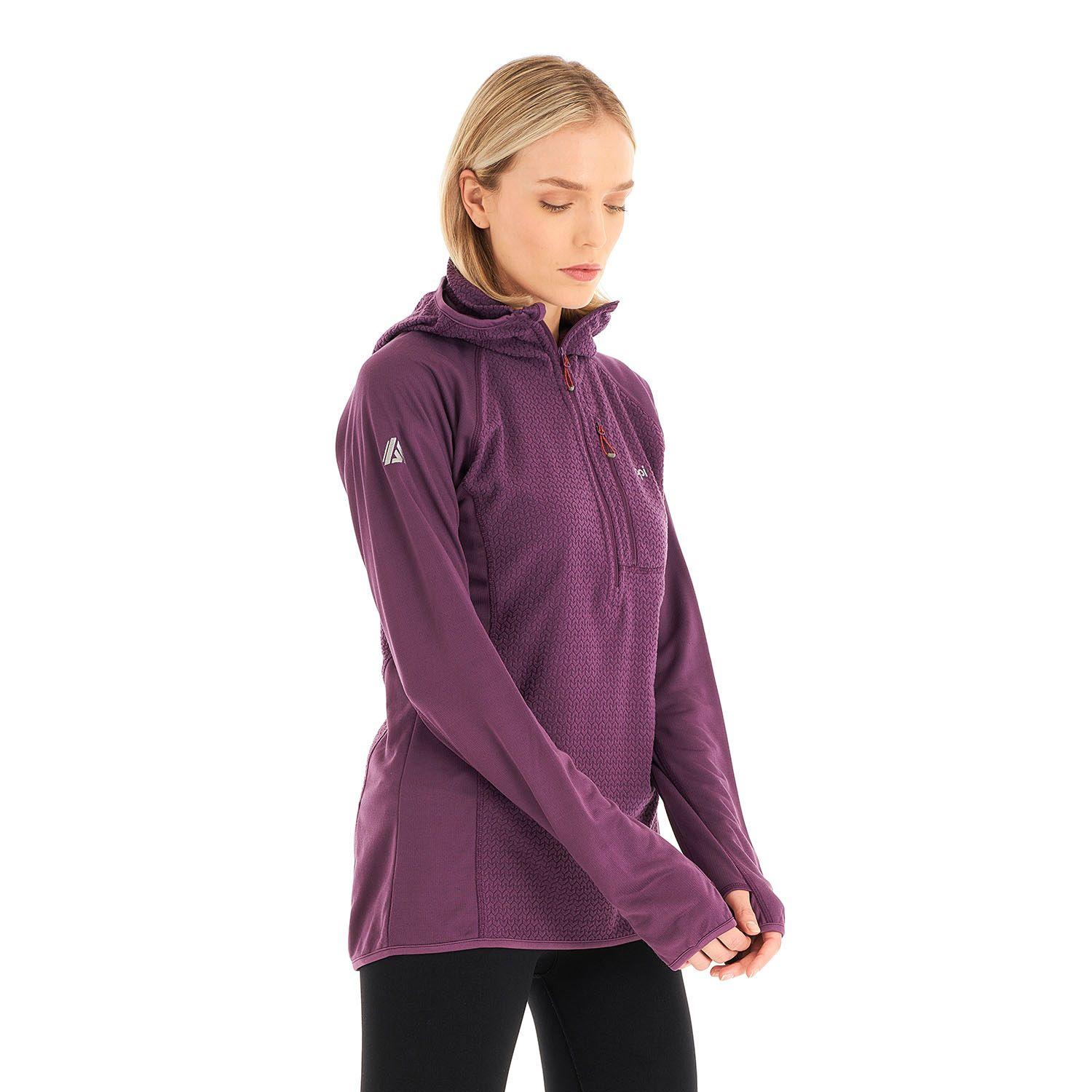 Poleron Mujer Jacaranda Mountain Nano-F 14 Zip Hoody Purpura Lippi-2