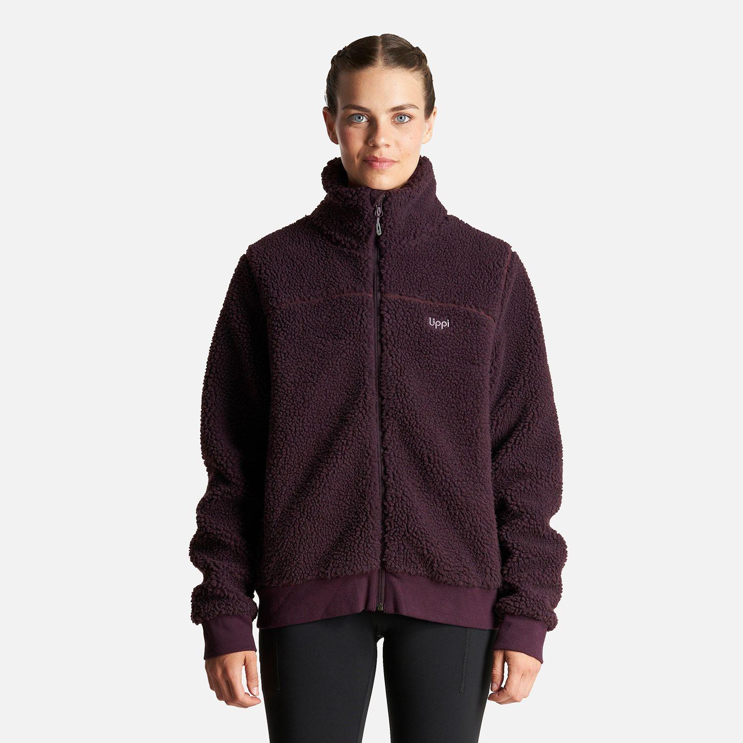 Chaqueta Mujer Comfy Sherpa-Pro Hoody Jacket Burdeo Lippi-1