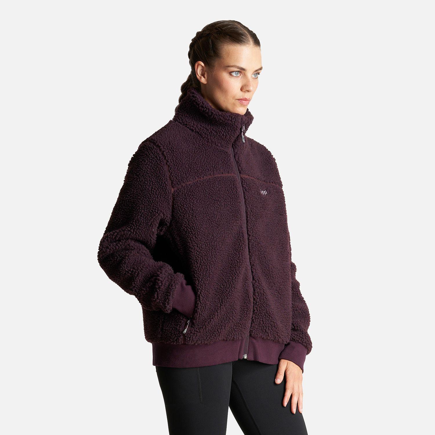 Chaqueta Mujer Comfy Sherpa-Pro Hoody Jacket Burdeo Lippi-2