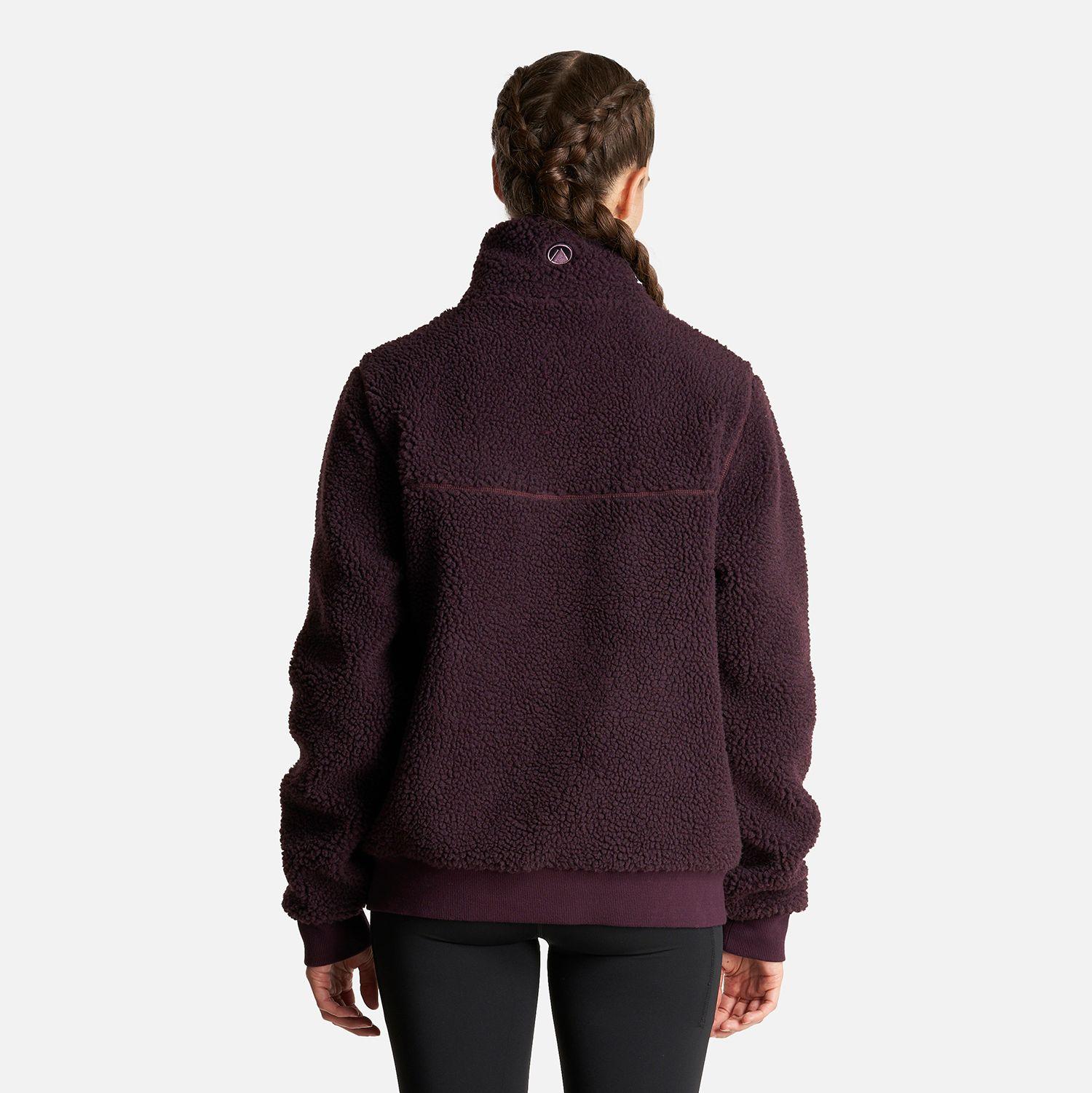 Chaqueta Mujer Comfy Sherpa-Pro Hoody Jacket Burdeo Lippi-3