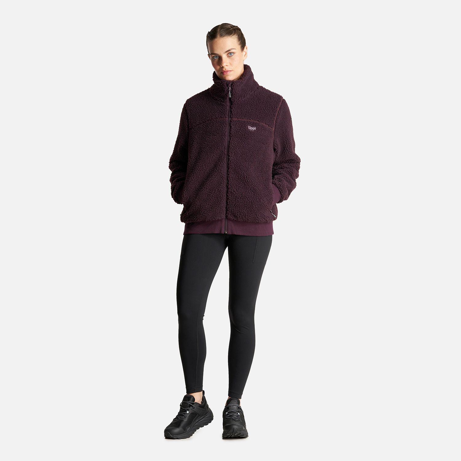 Chaqueta Mujer Comfy Sherpa-Pro Hoody Jacket Burdeo Lippi-6