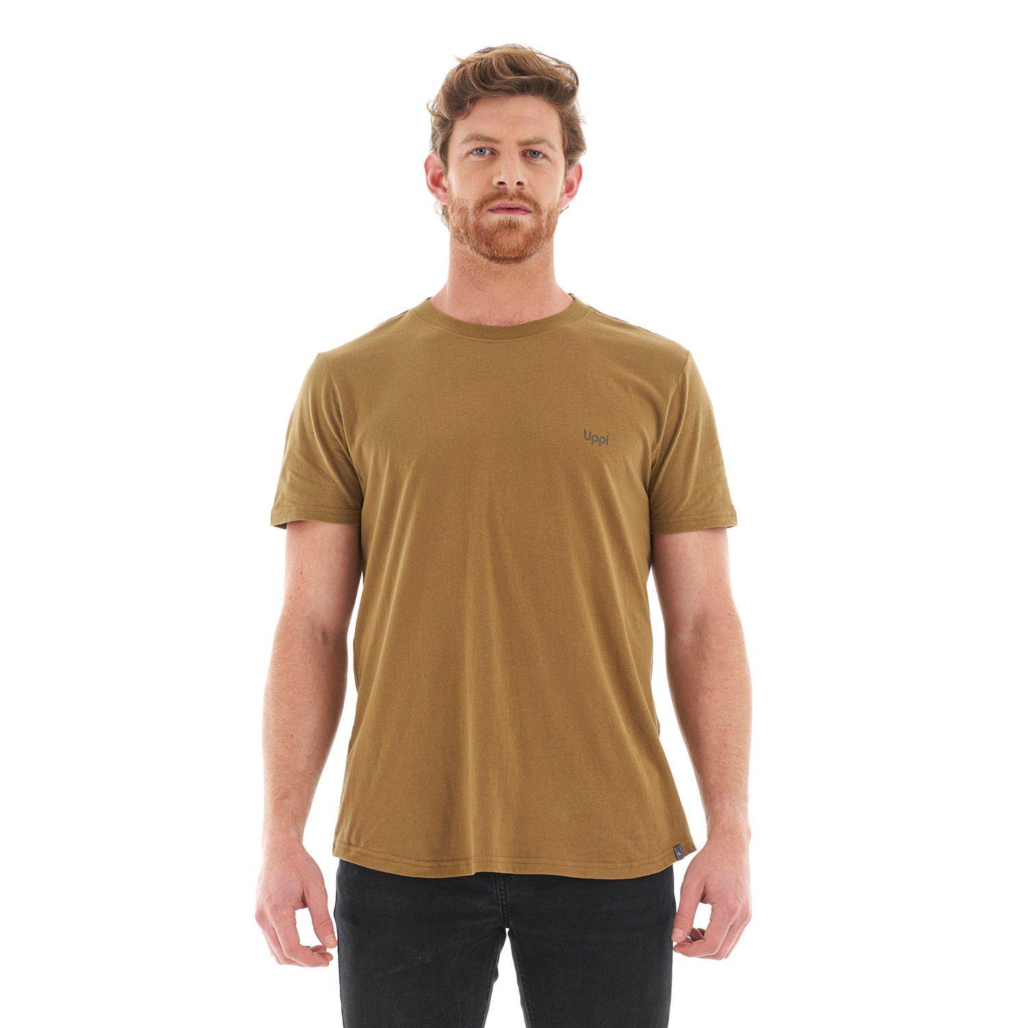 Polera Hombre Ulmo Cotton UV-Stop T-Shirt Cafe Pardo Lippi-1