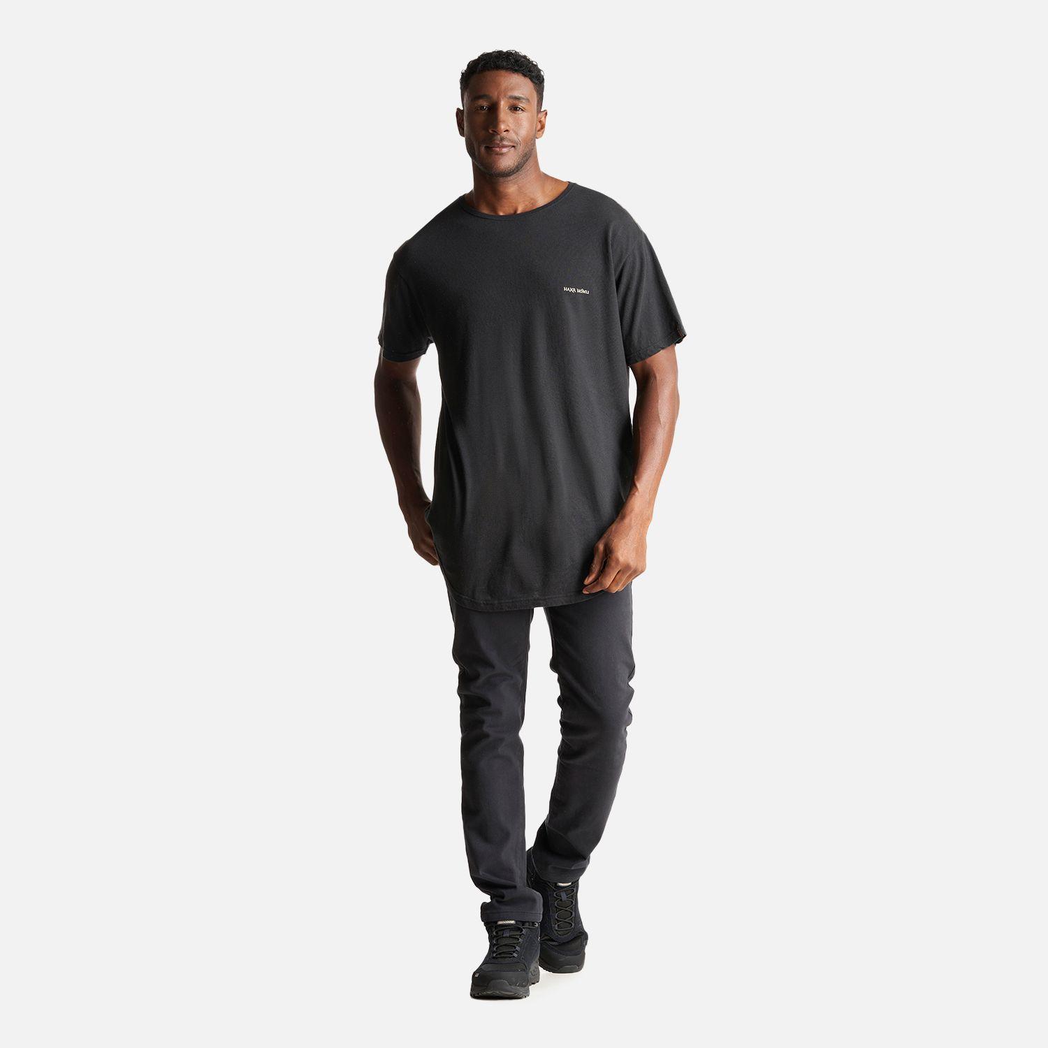 Polera Hombre Natural Negro Haka Honu I23-5