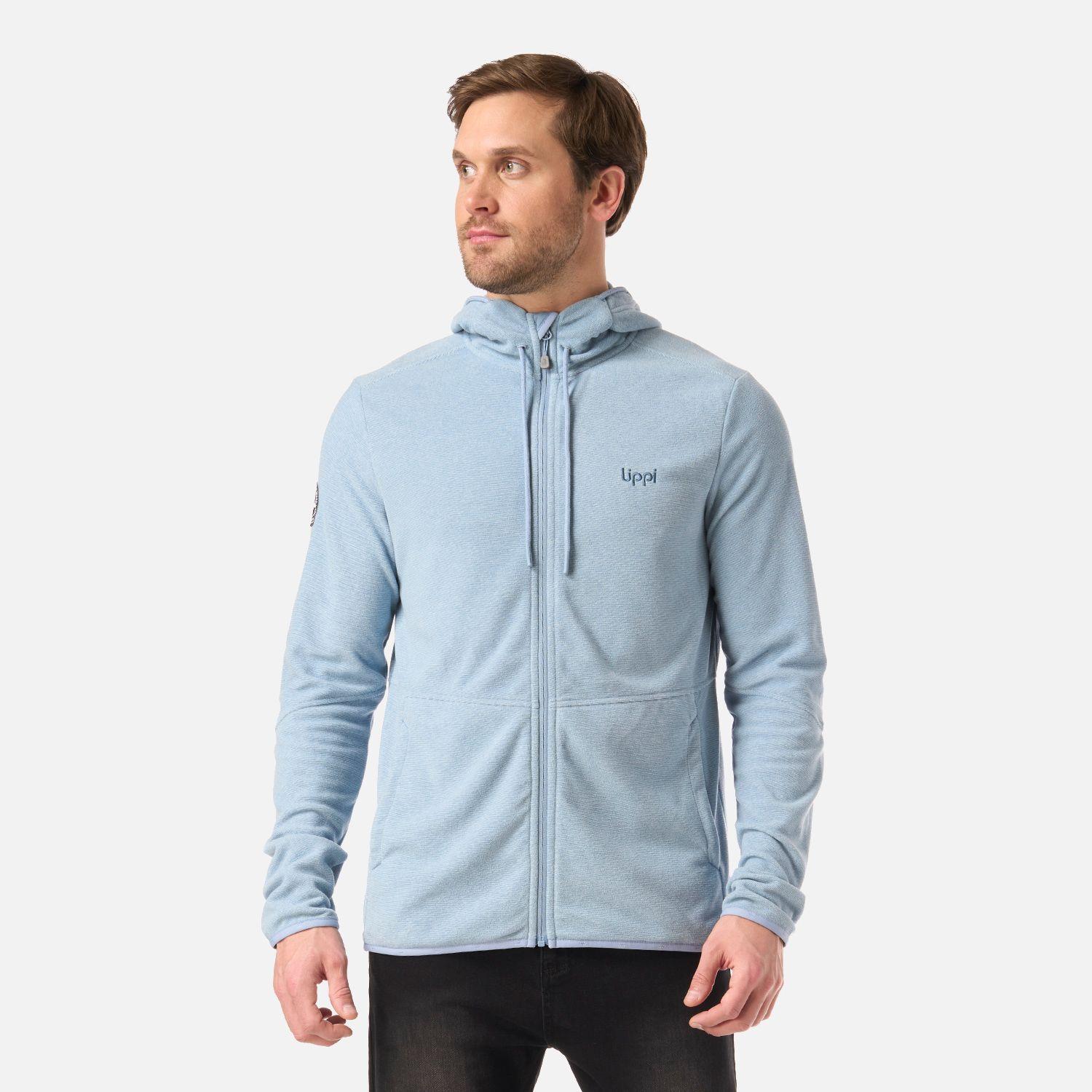 Polar Hombre Stripes Nano-F Full Zip Hoody Azul Piedra Lippi-0